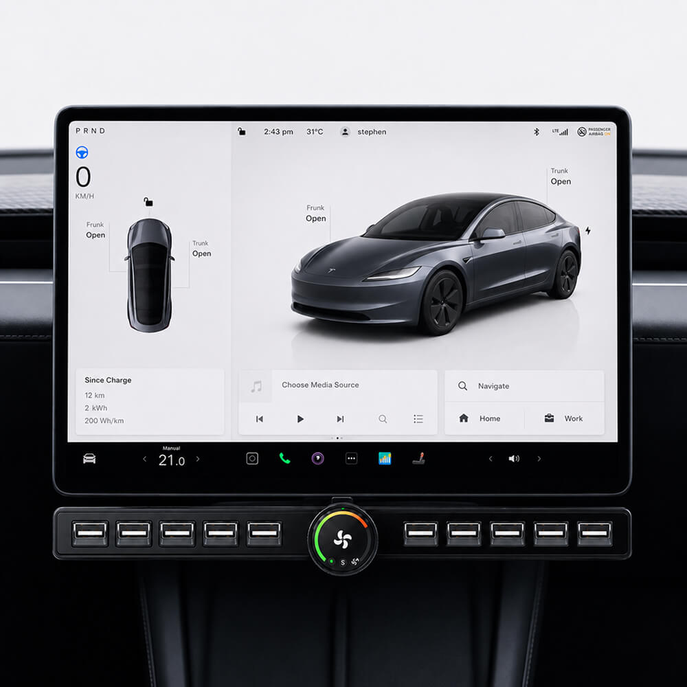 Ottocast Custom Physical Control Panel for Tesla Model 3/Y