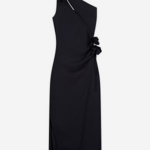 Coperni Asymmetric Mini Flower Gown