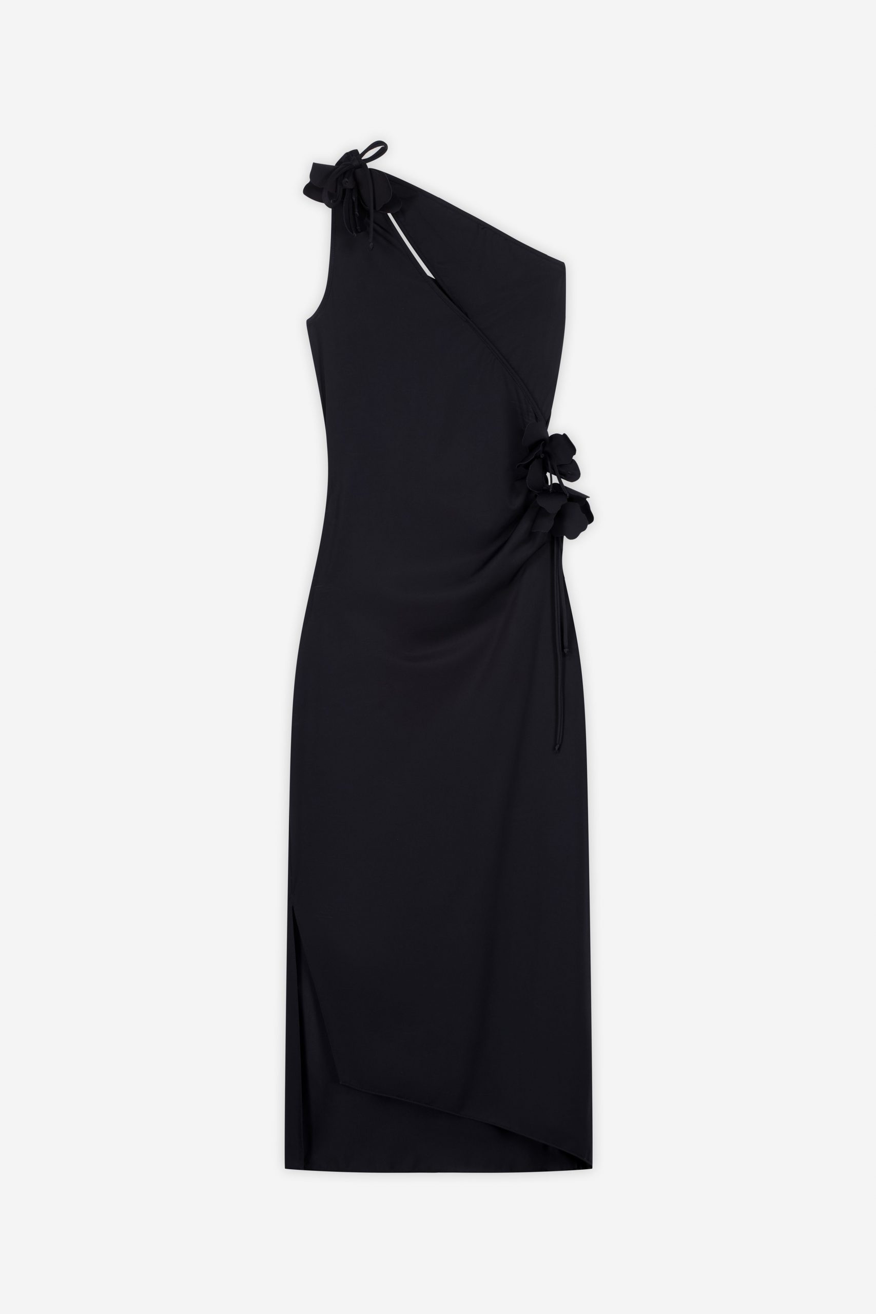 Coperni Asymmetric Mini Flower Gown