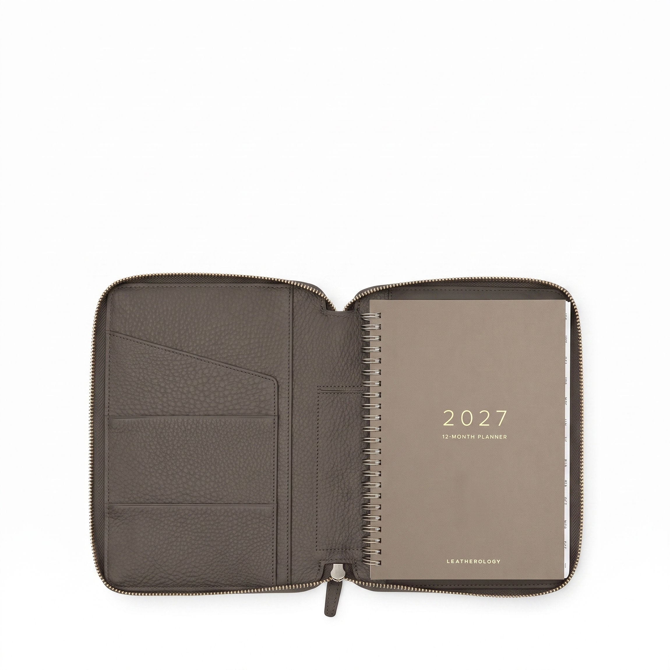 Leatherology A5 2027 Zippered Planner Driftwood