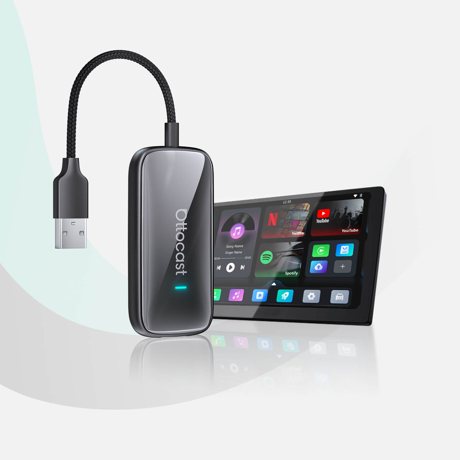 Ottocast Play2Video Ultra Wireless CarPlay/Android Auto All-in-1 Adapter