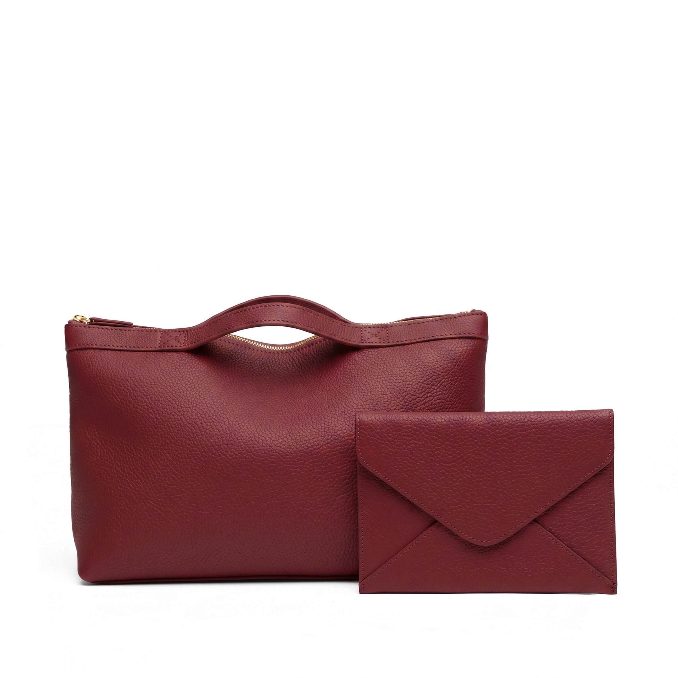 Leatherology Mahjong Carrier Set Garnet Red