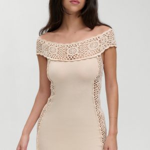 Frankies Bikinis Fleur Crochet Knit Mini Dress - Summer Crochet