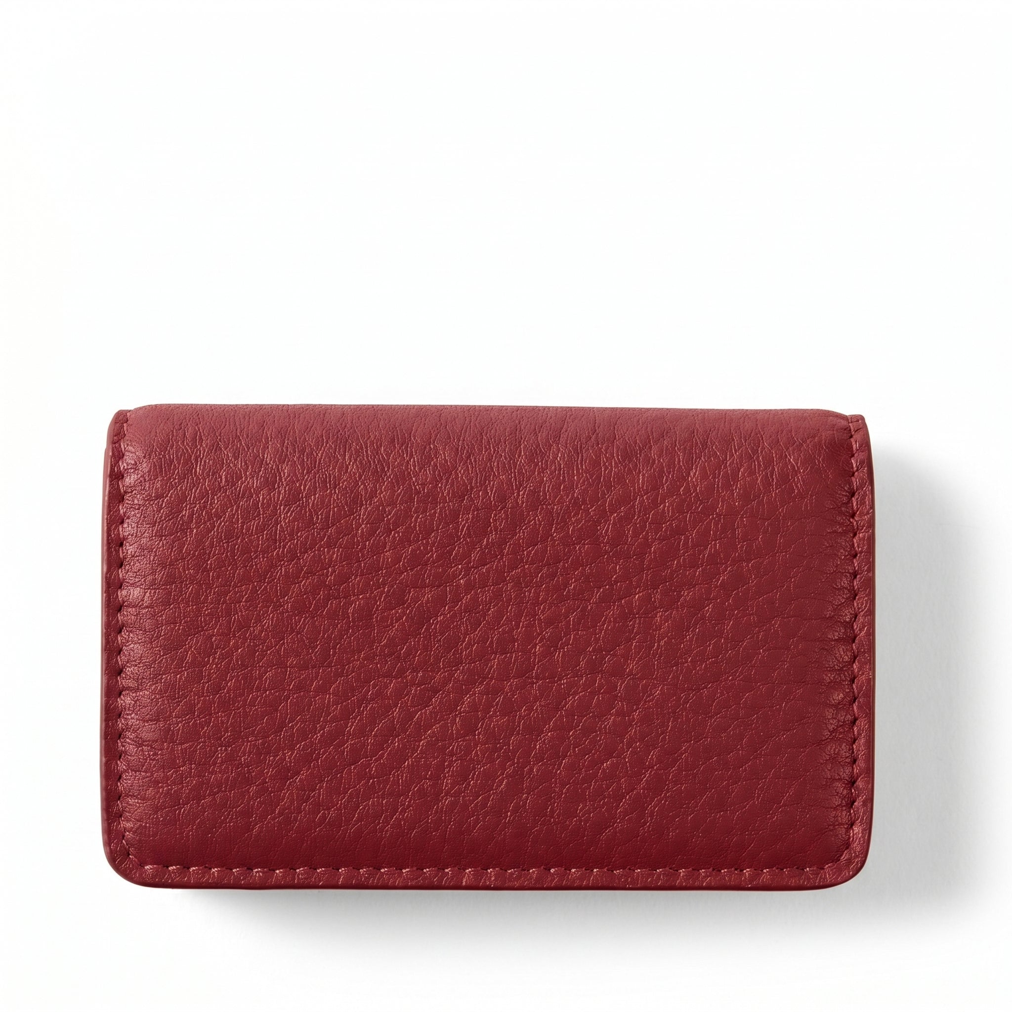 Leatherology Business Card Case Garnet Red