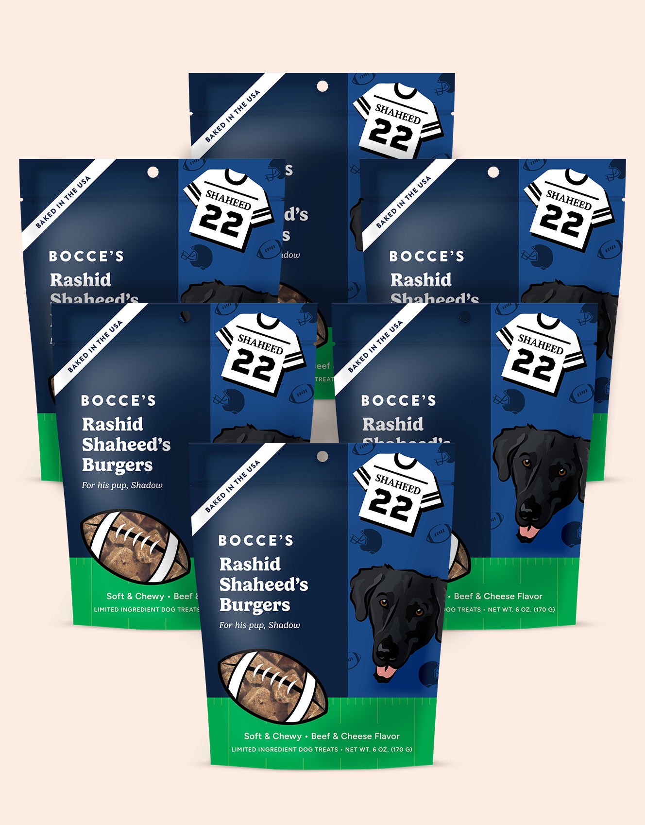 Bocce's Bakery Rashid Shaheed's Burgers 6-pack