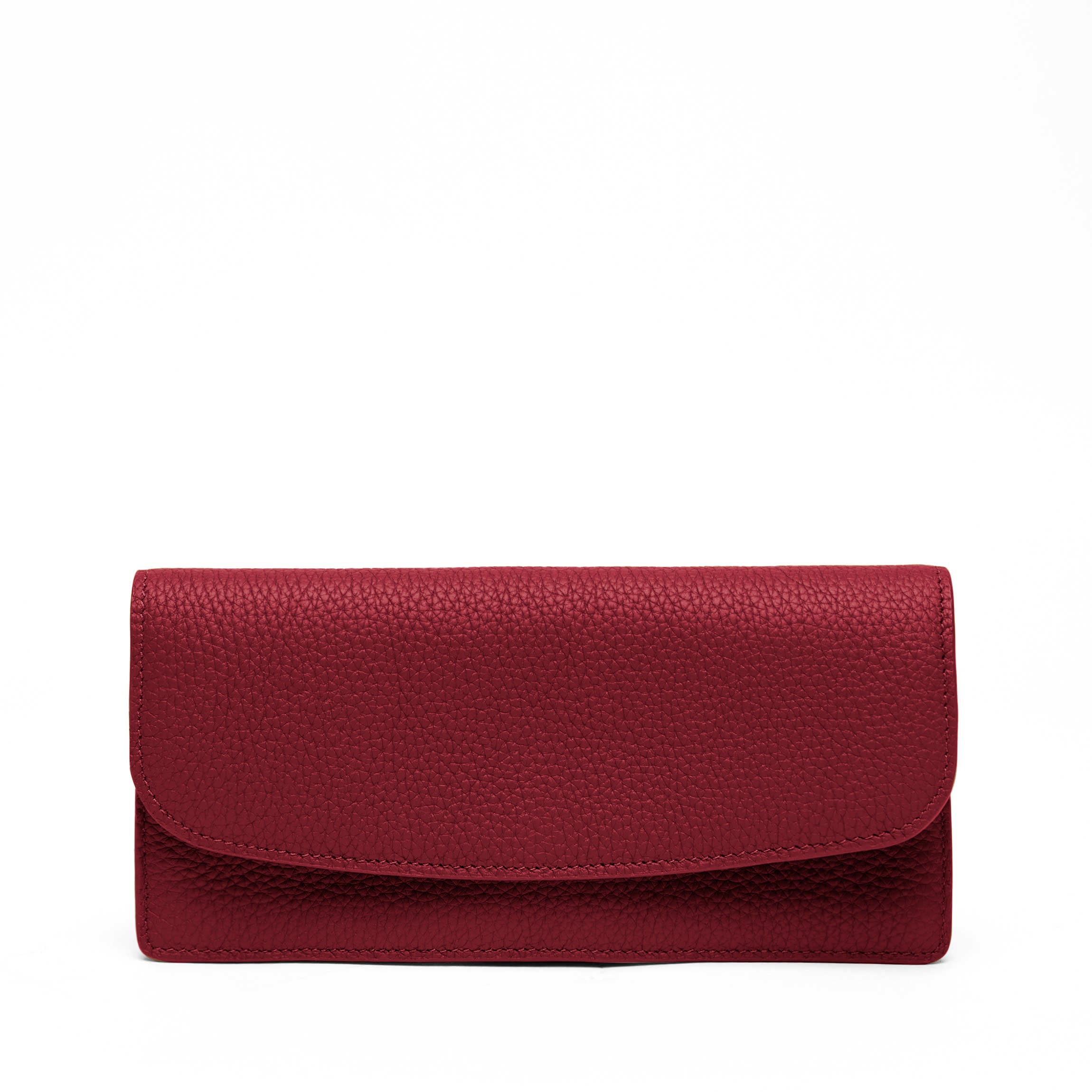 Leatherology Nina Slim Long Wallet Garnet Red