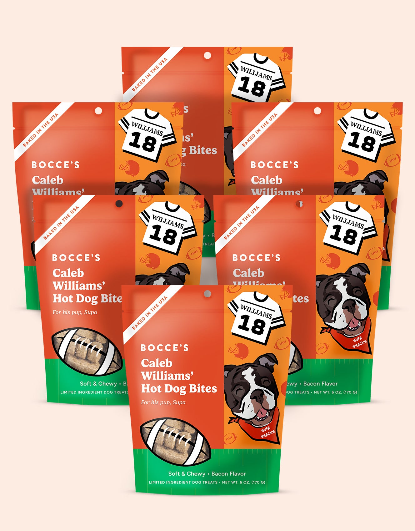 Bocce's Bakery Caleb Williams' Hot Dog Bites 6-pack
