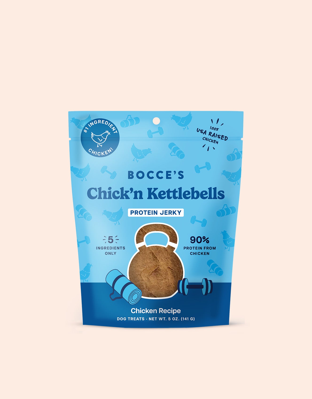 Bocce's Bakery Chick'n Kettlebells Protein Jerky Cuts