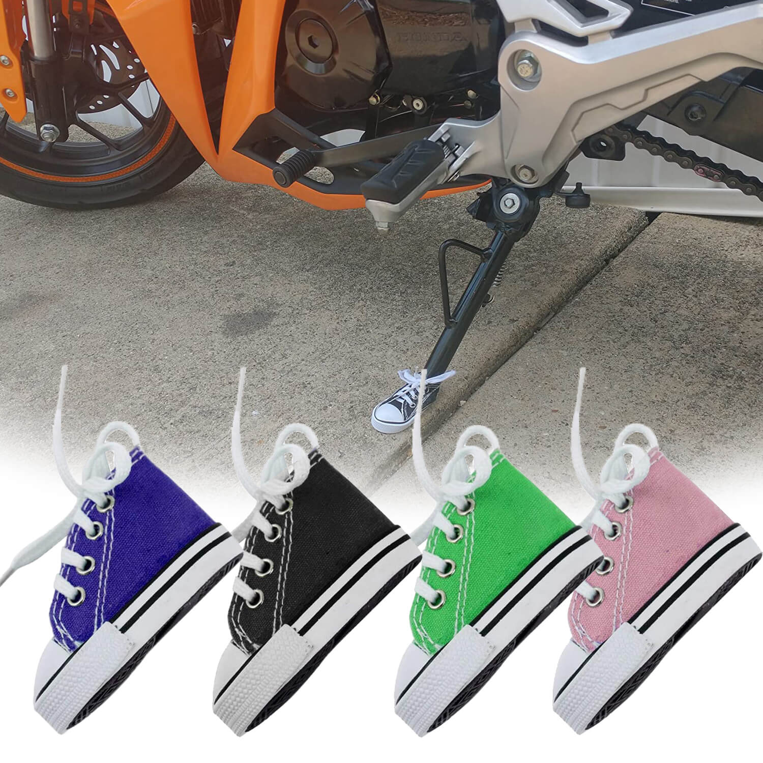 Ottocast Motorcycle Side Stand Cute Mini Shoe (2 PCS)