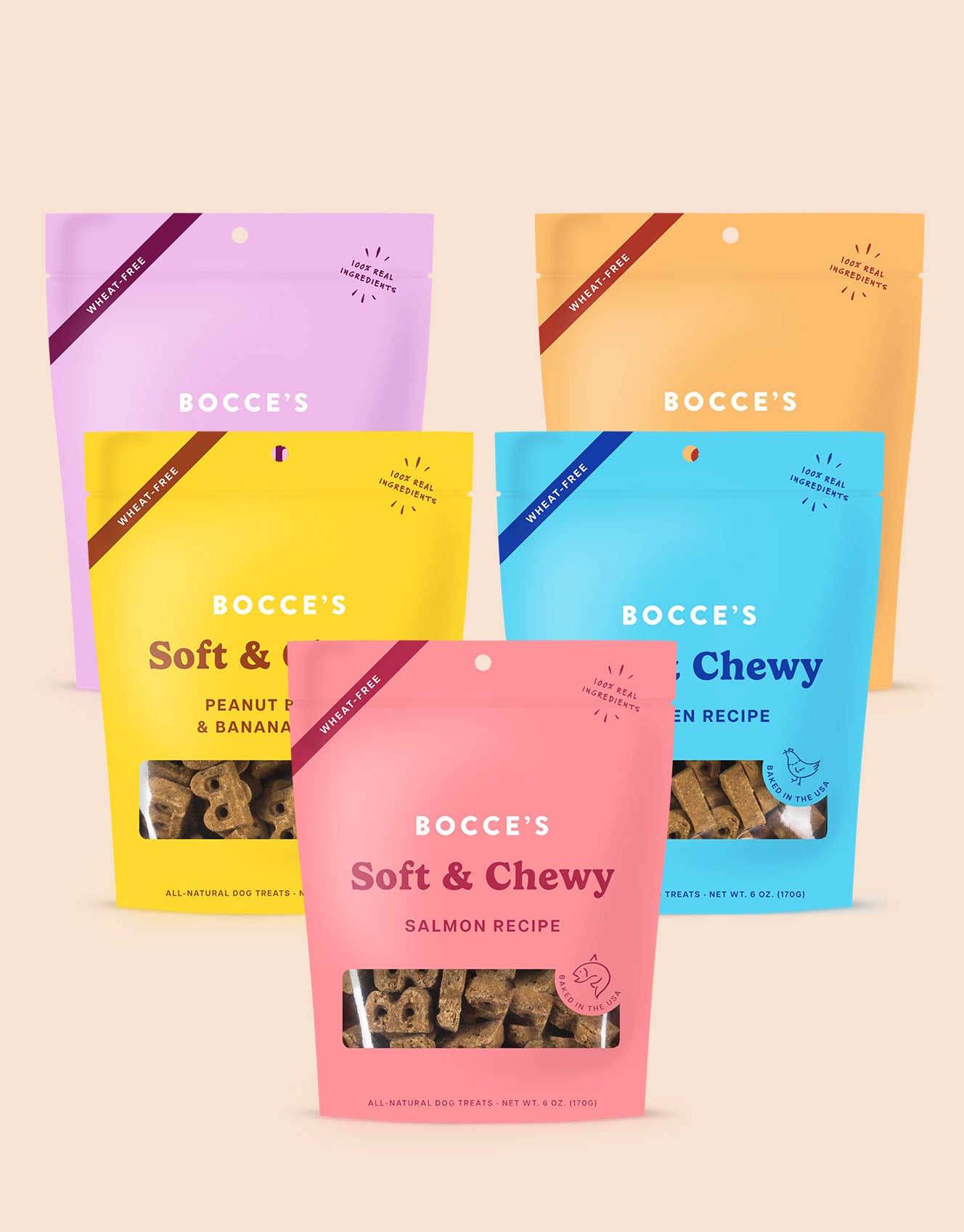 Bocce's Bakery Basics Soft & Chewy Assorted Bag Bundle