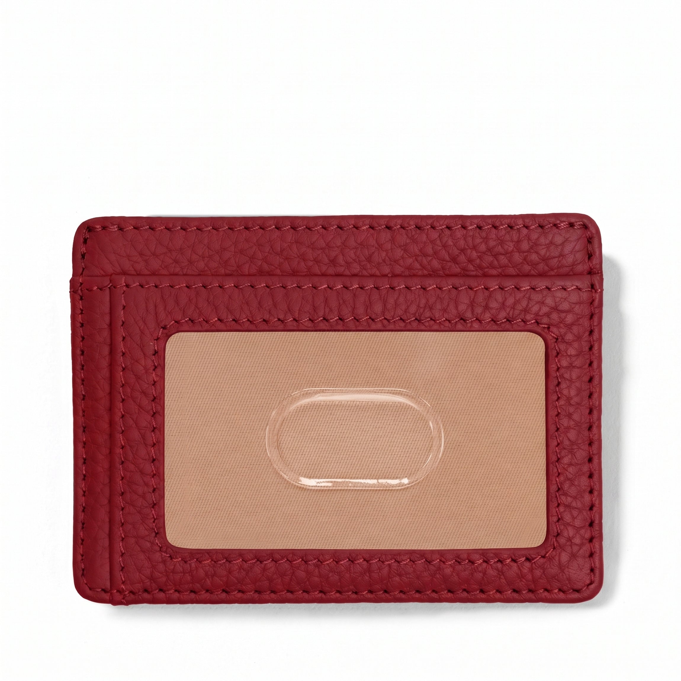 Leatherology Slim ID Card Case Garnet Red