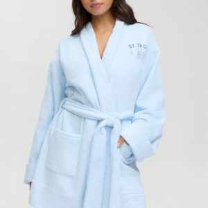 Frankies Bikinis Poolside Terry Robe - French Riviera