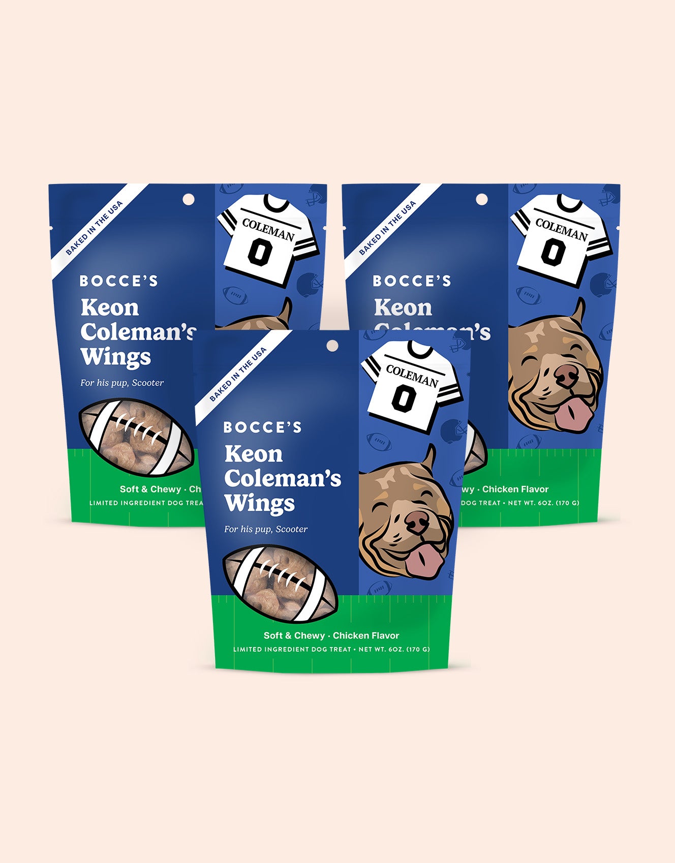 Bocce's Bakery Keon Coleman’s Wings 3-pack