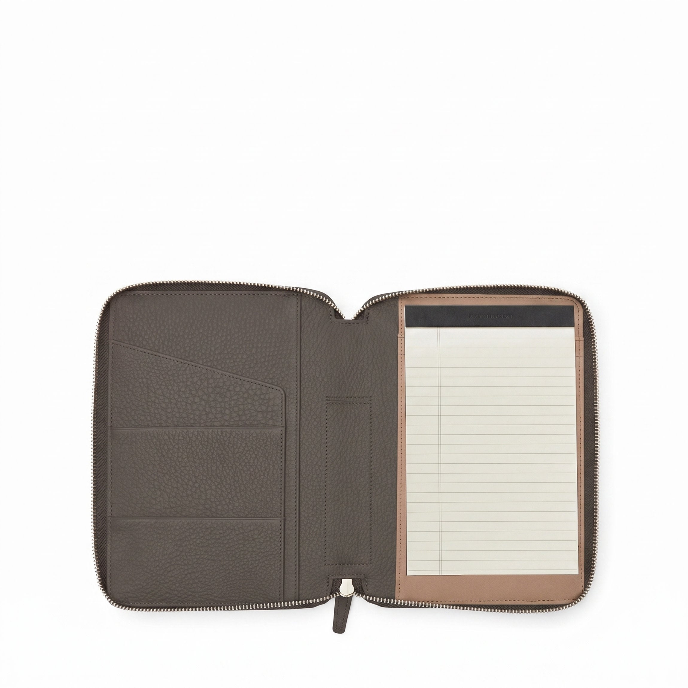 Leatherology A5 Junior Zippered Padfolio Driftwood