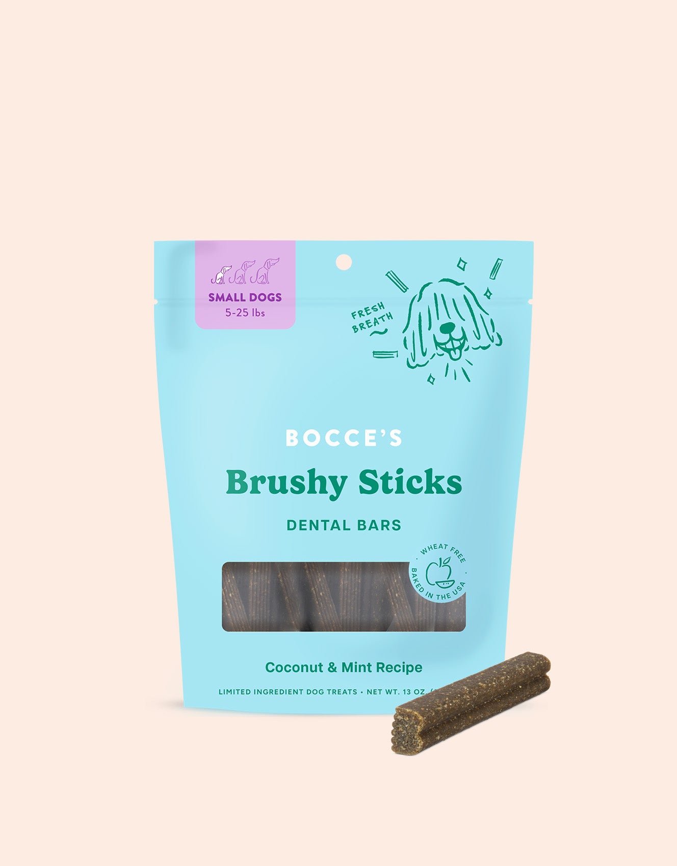 Bocce's Bakery Brushy Sticks Dental Bars