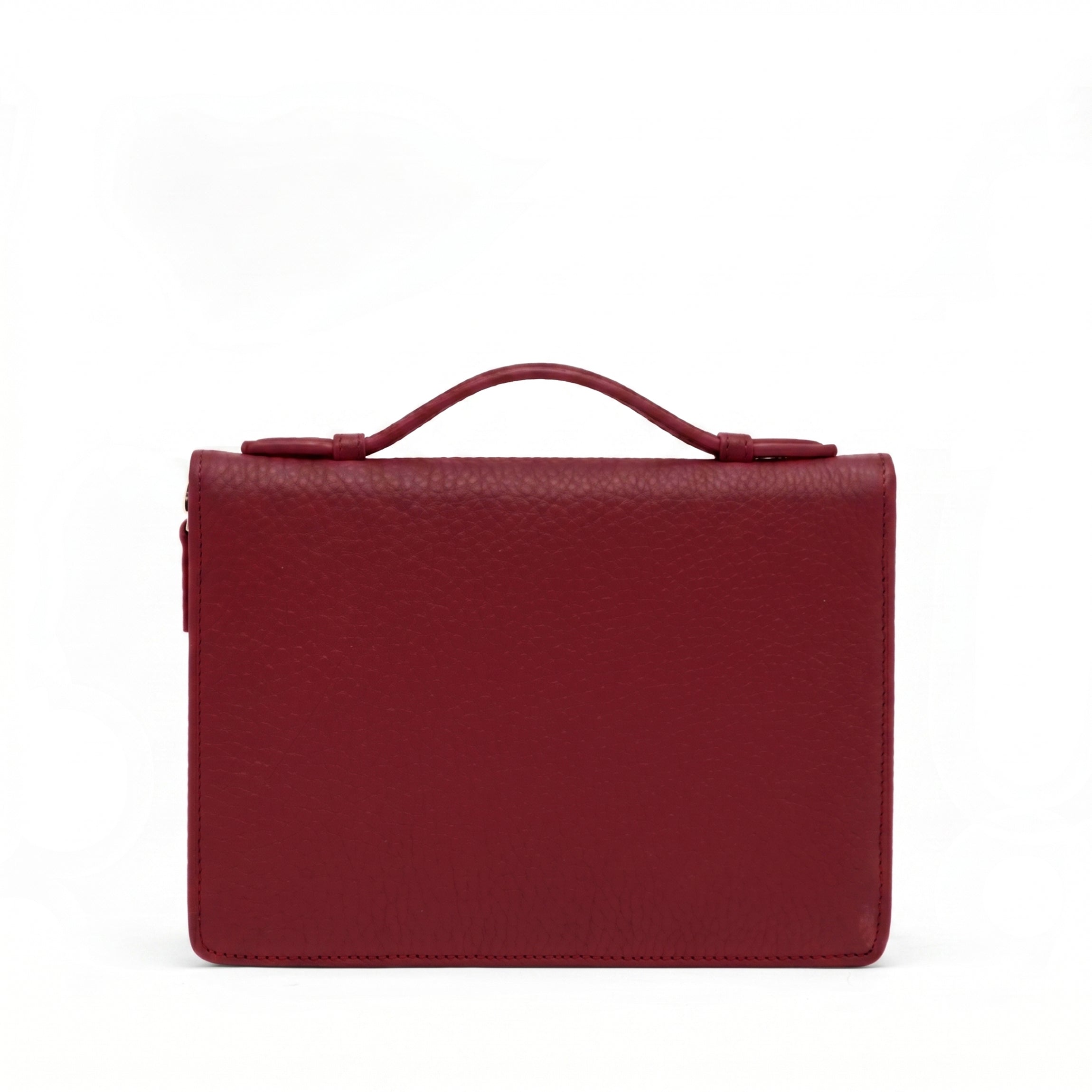 Leatherology Family Passport Holder Garnet Red