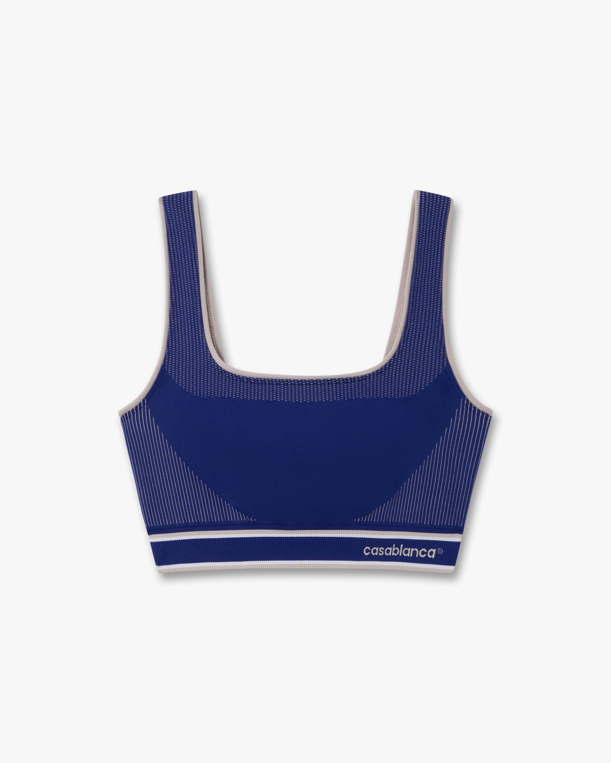 Casablanca Blue Seamless Bralette