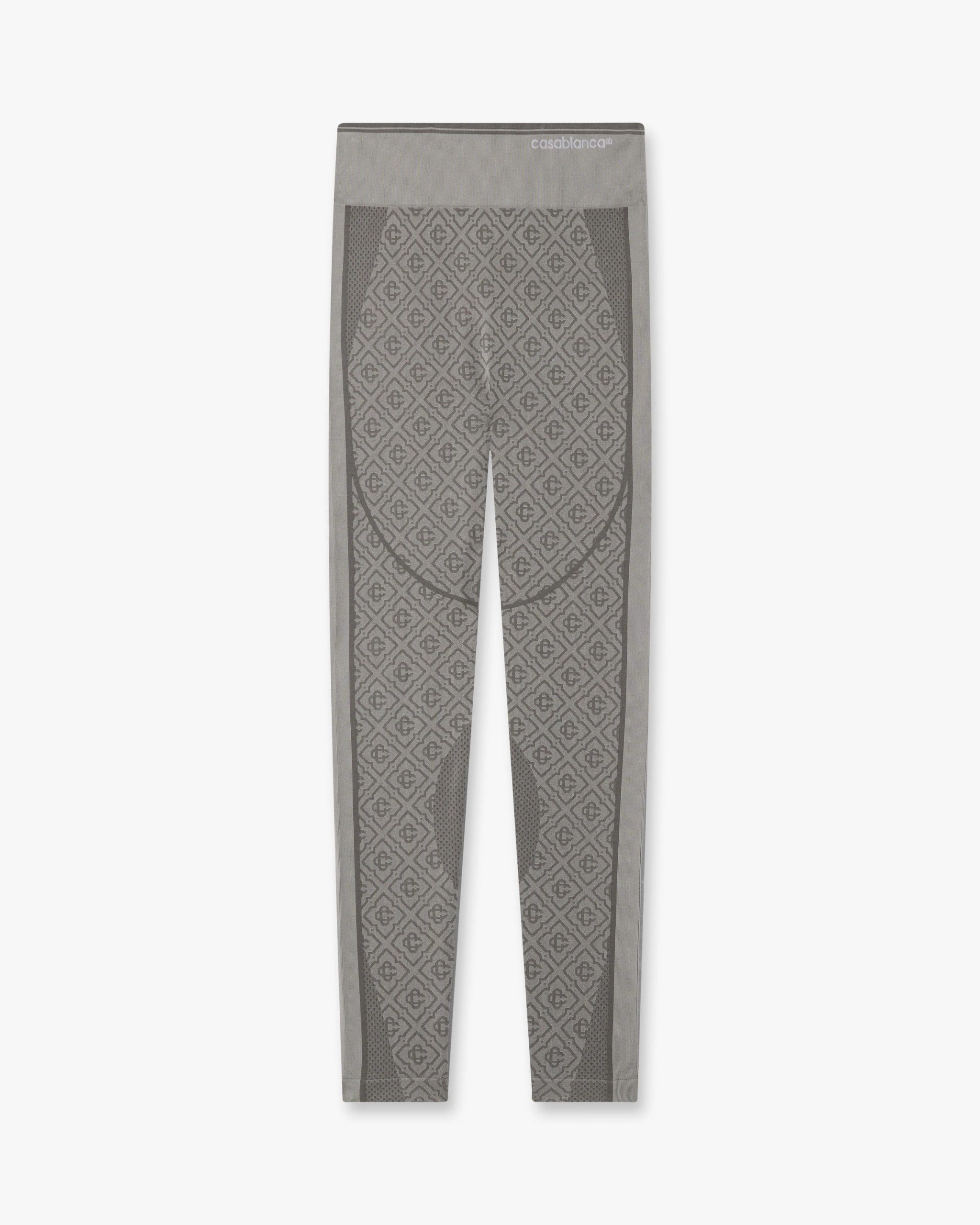 Casablanca Light Grey Seamless Monogram Leggings