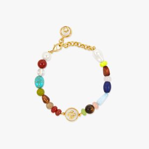 Casablanca Multi-Colour Organic Stone Beaded Bracelet