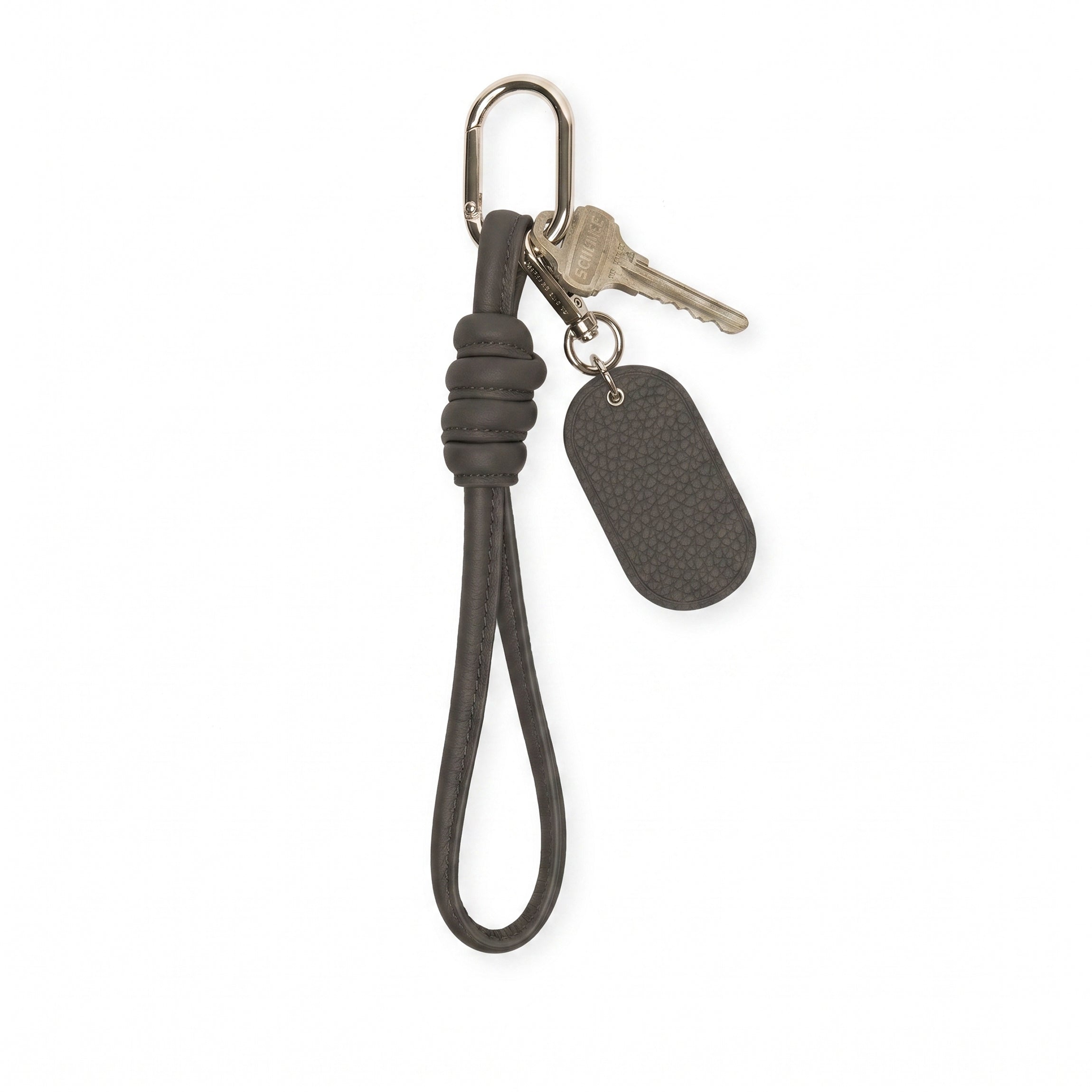 Leatherology Knotted Keychain Driftwood