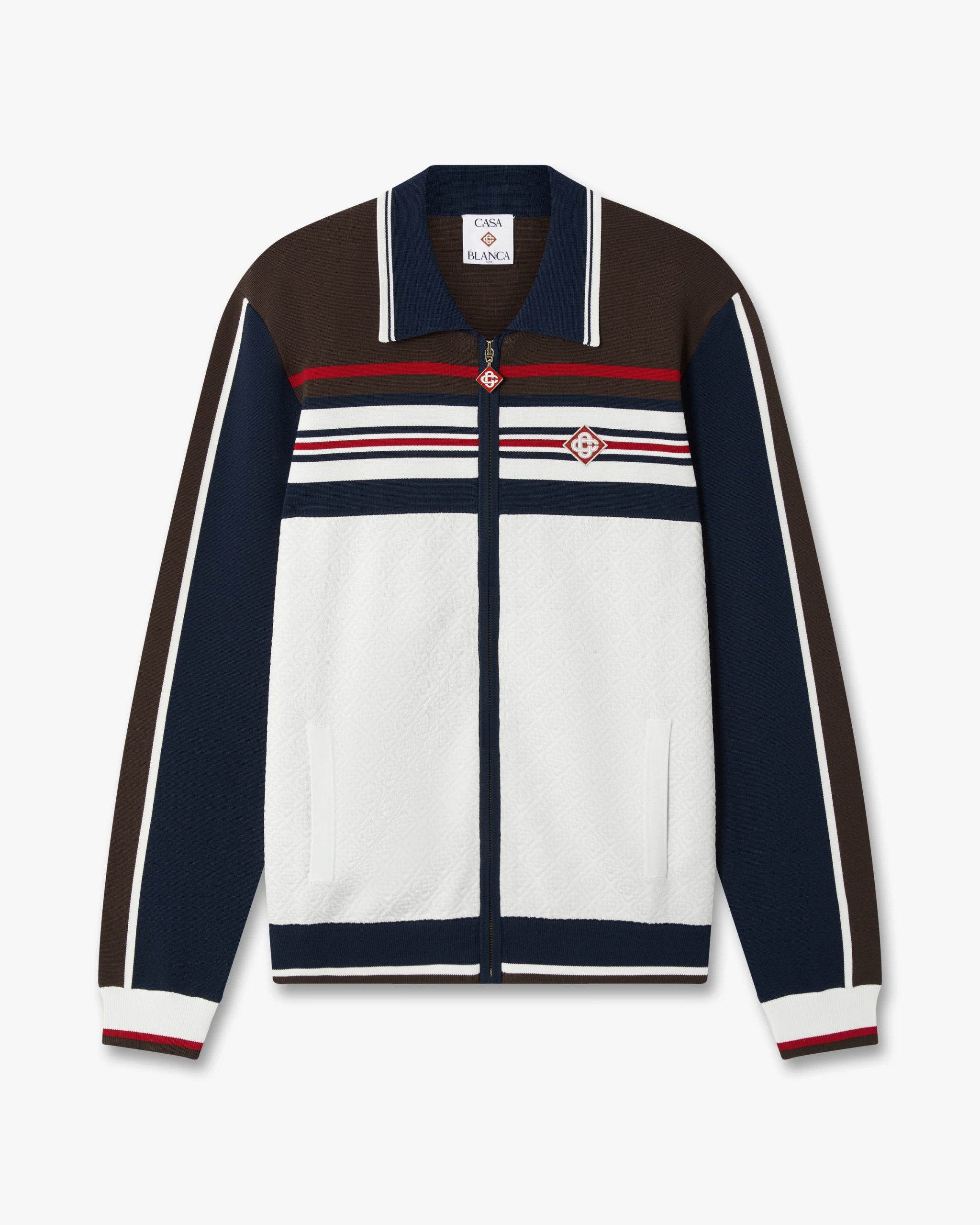 Casablanca Café Culture Stripe Track Jacket