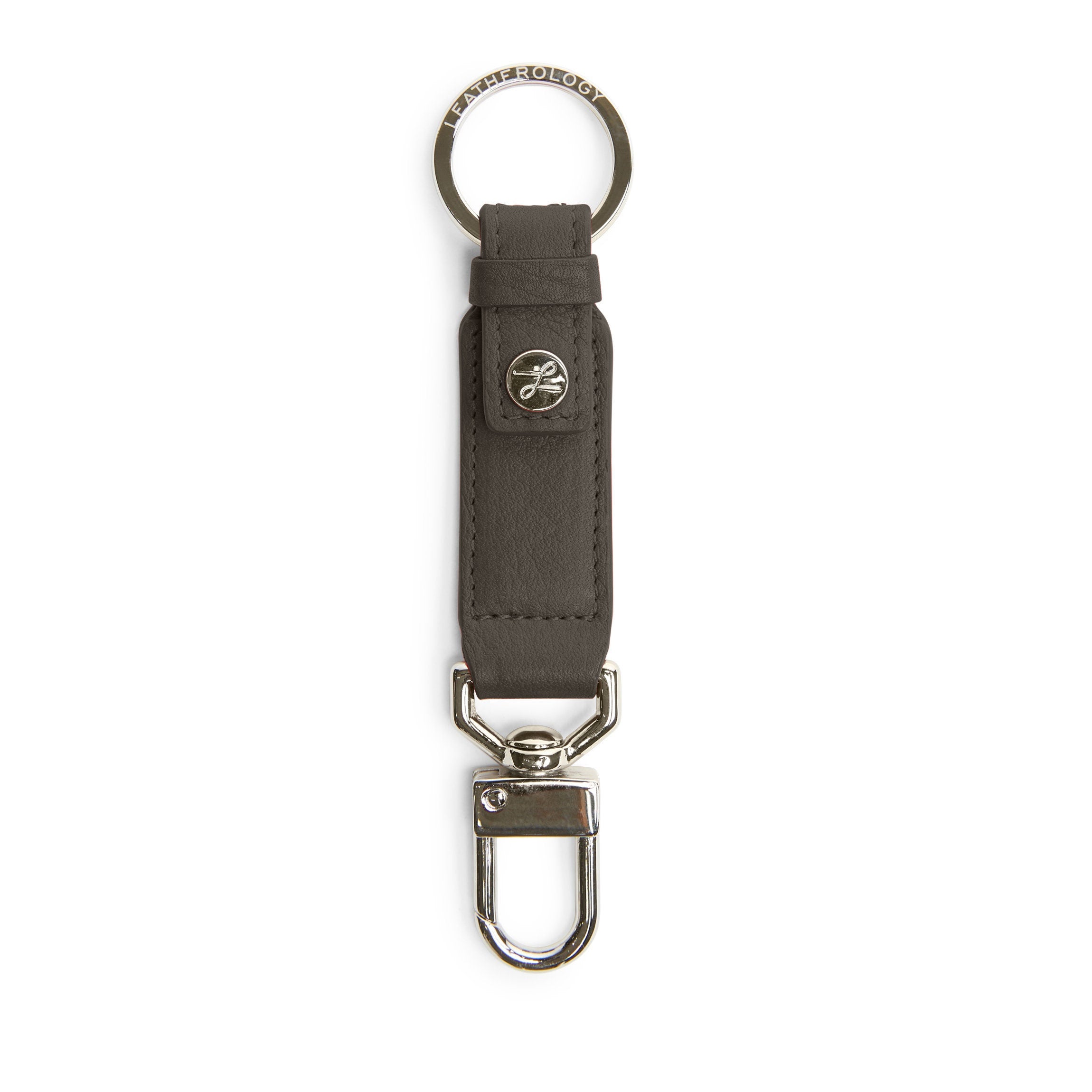Leatherology Valet Snap Keychain Driftwood