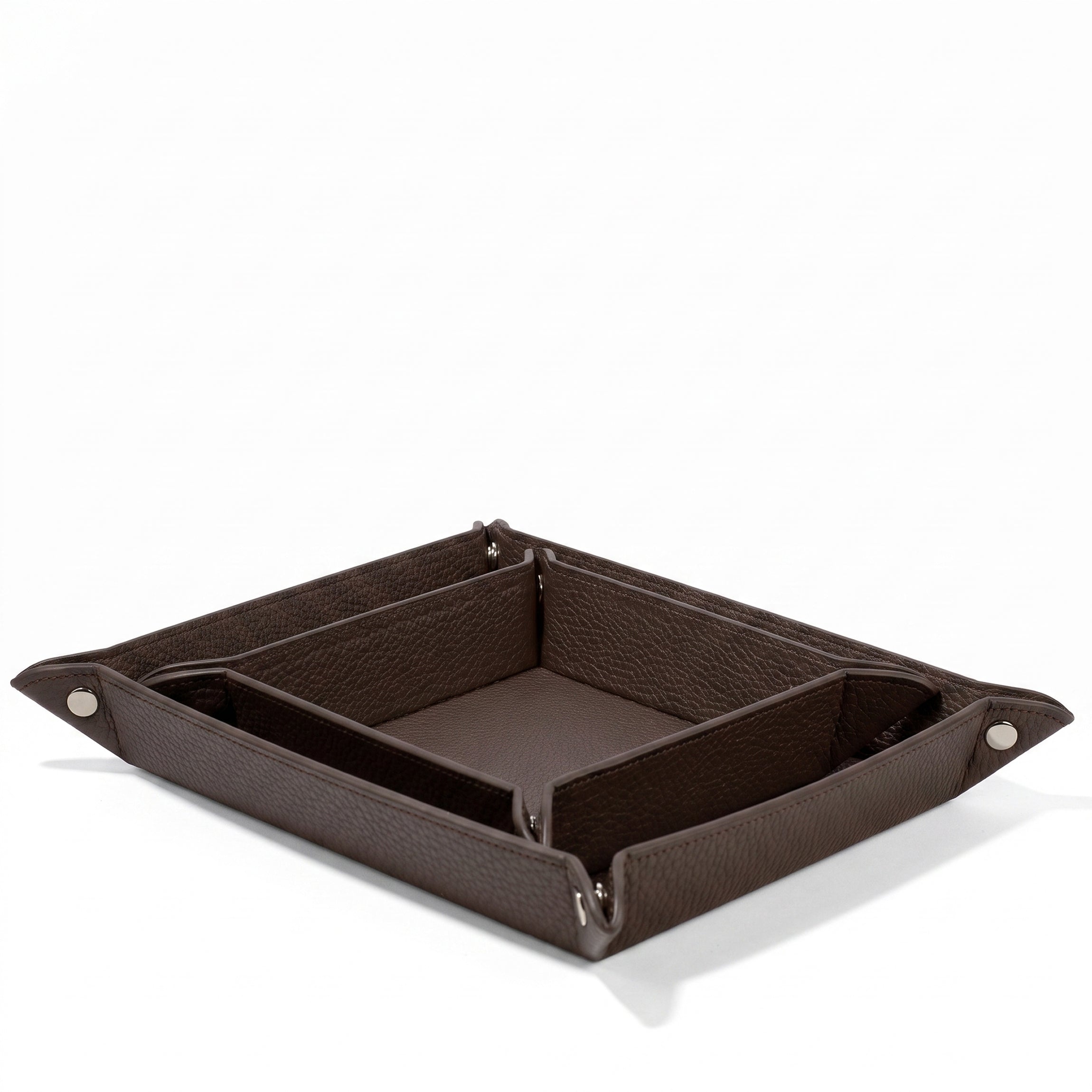Leatherology Valet Tray Set Driftwood