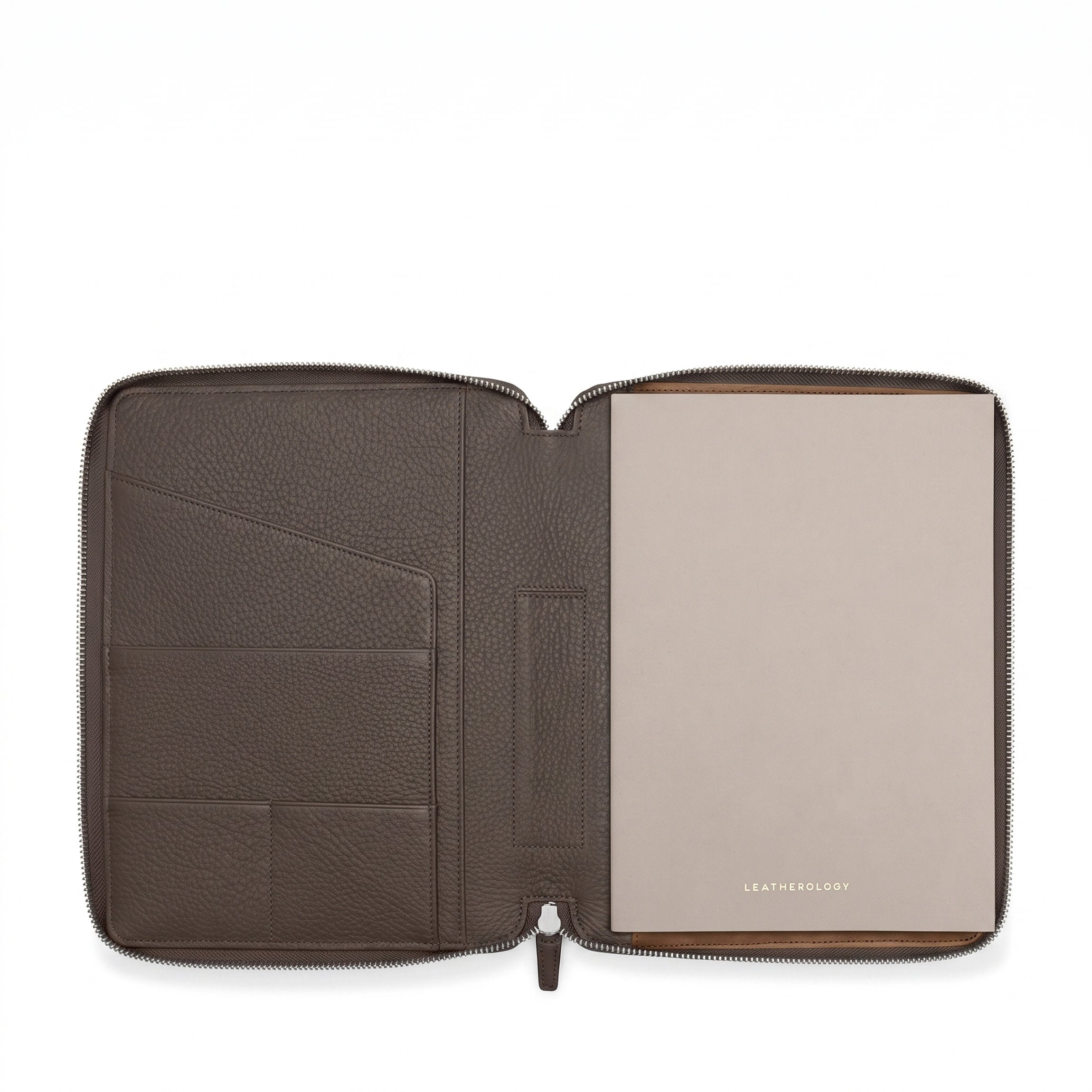Leatherology B5 Composition Zippered Journal Driftwood