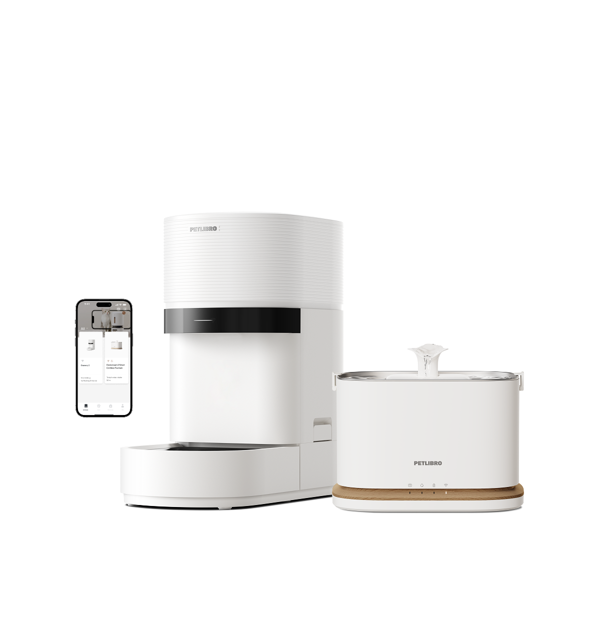 Petlibro Granary 2 & Dockstream 2 Smart Cordless Fountain Bundle