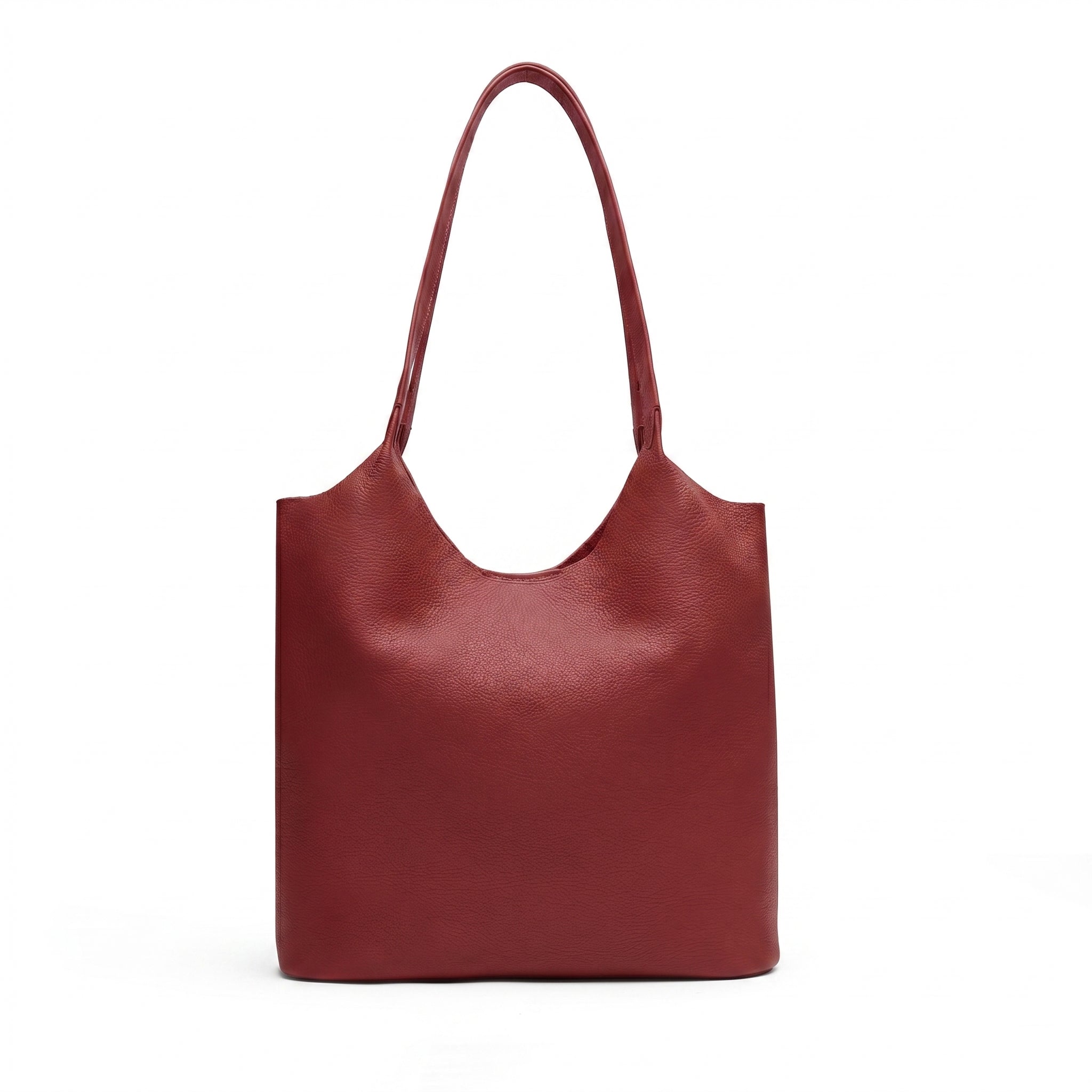 Leatherology Mia Large Shopper Tote Garnet Red