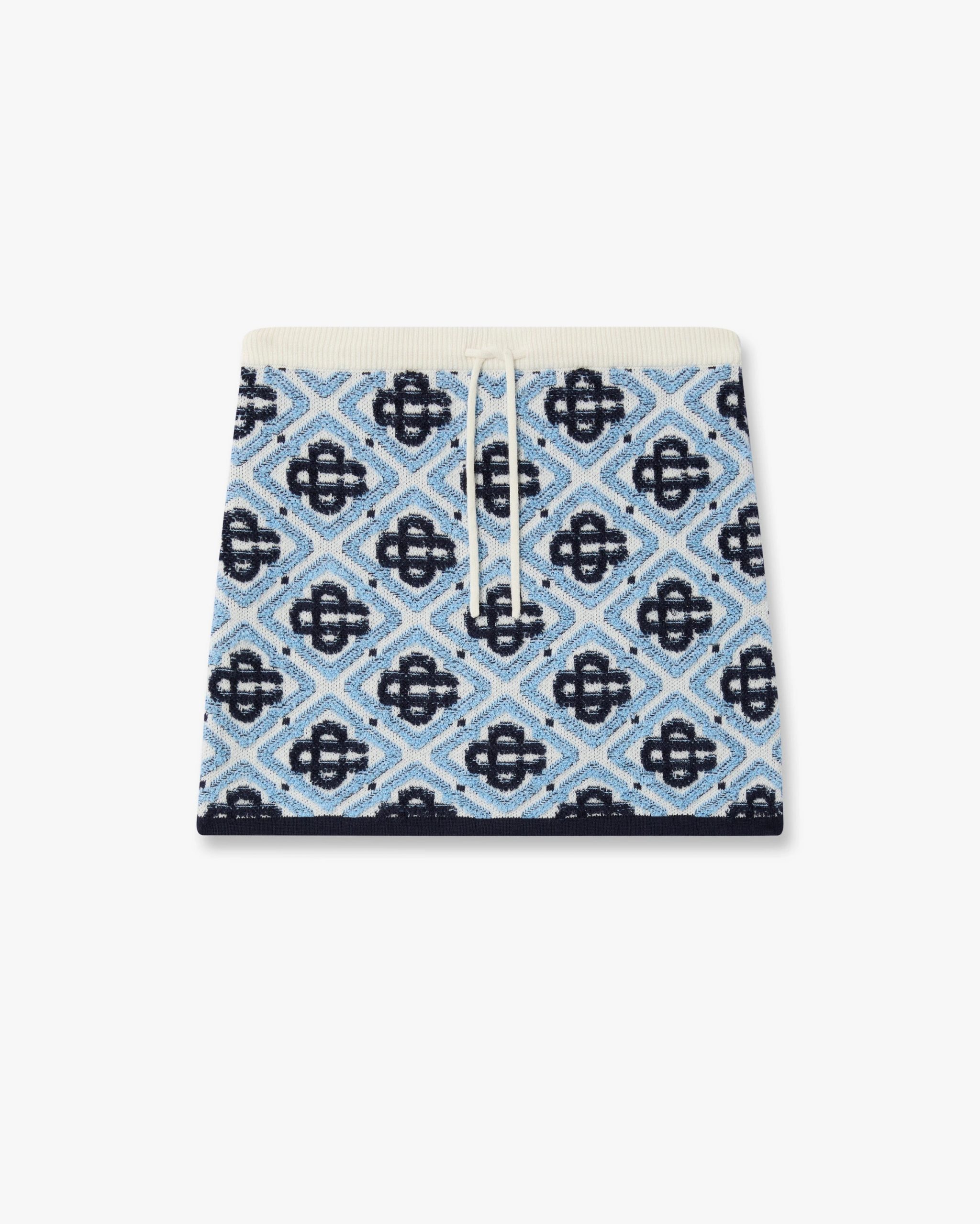 Casablanca Children's Blue Monogram Knit Skirt