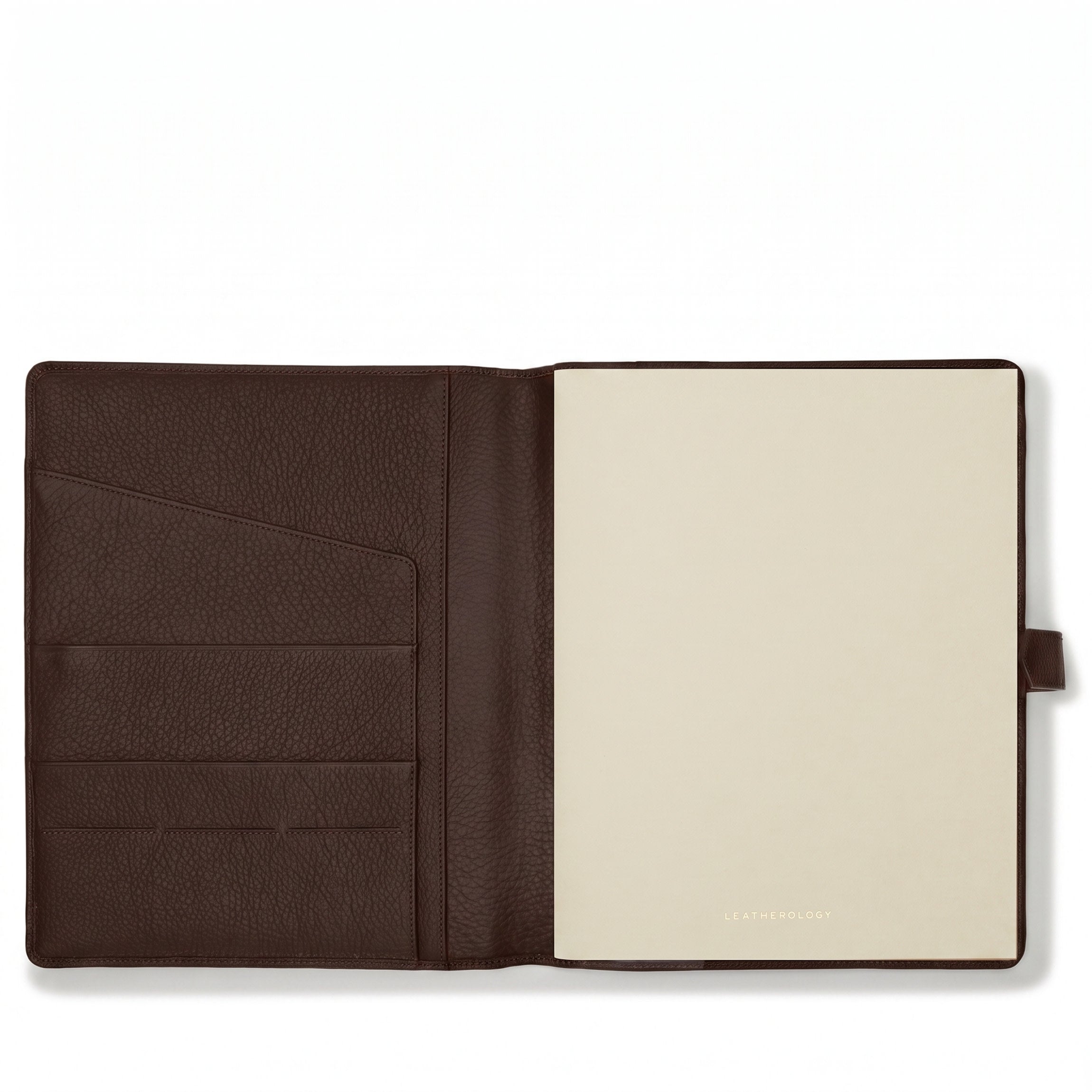 Leatherology Letter Snap Bound Journal Umber