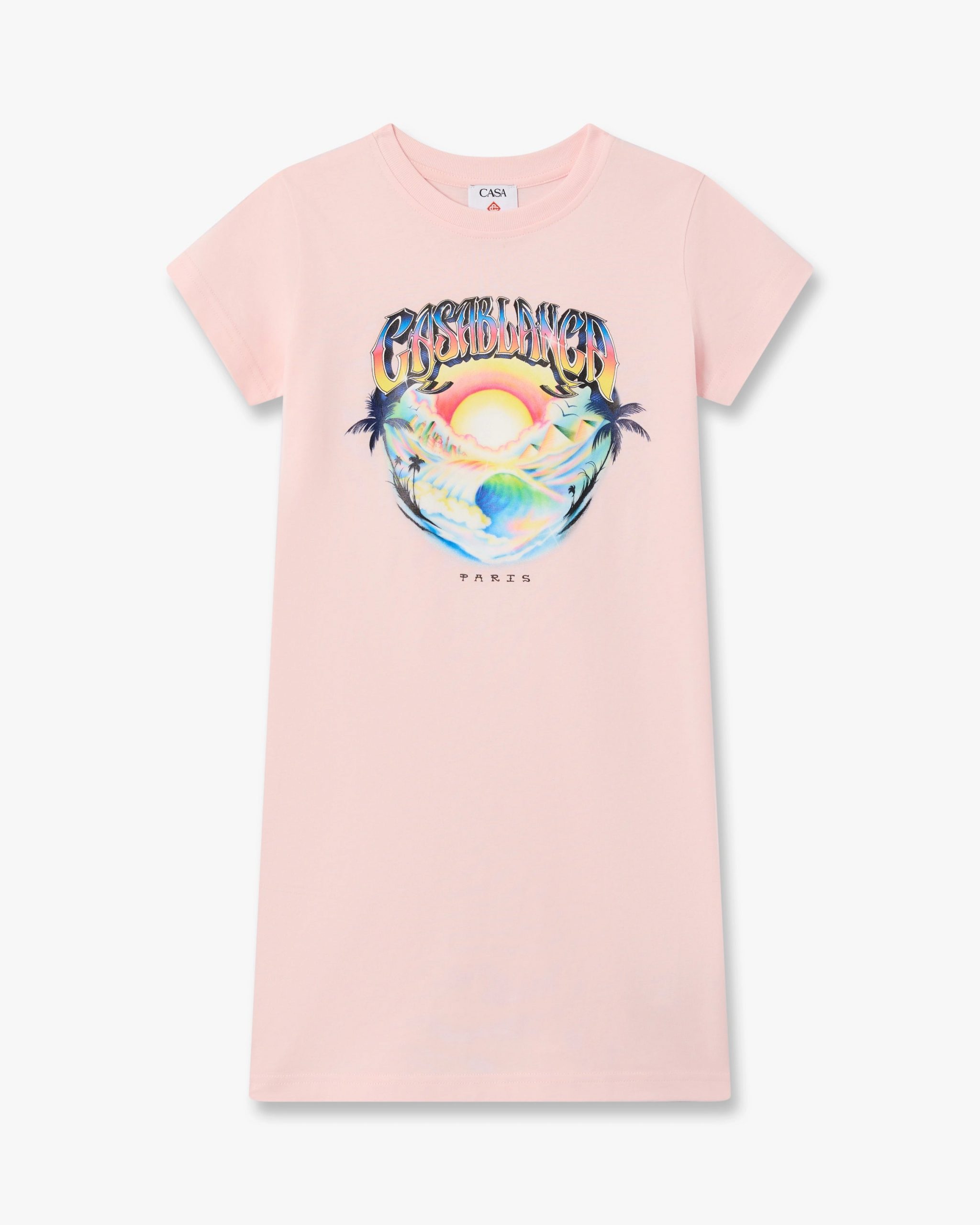 Casablanca Children's Pink Airspray Short Sleve T-Shirt Dress