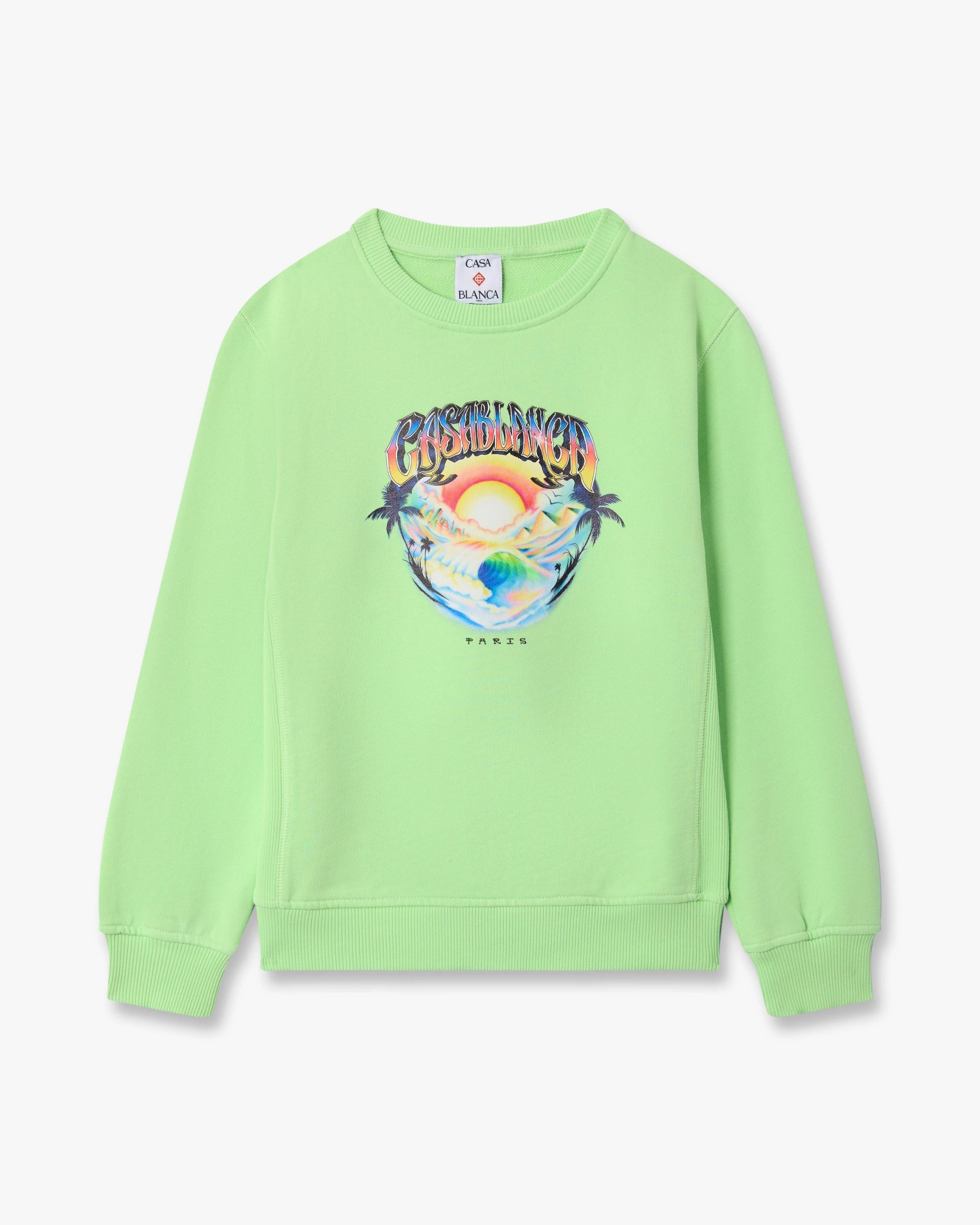 Casablanca Children's Green Airspray Sweatshirt
