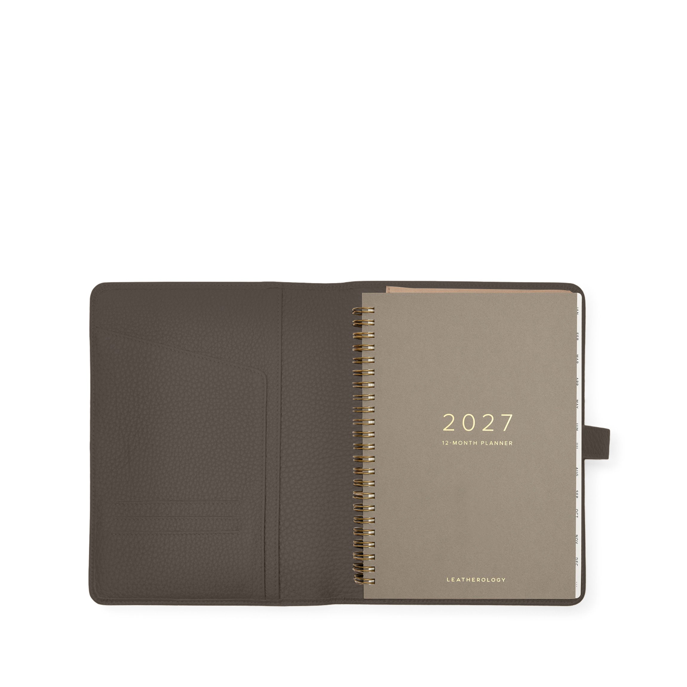 Leatherology A5 2027 Snap Planner Driftwood