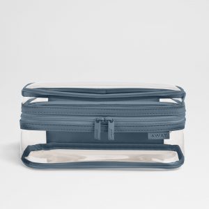 Away Clear Toiletry Bag in Coast Blue