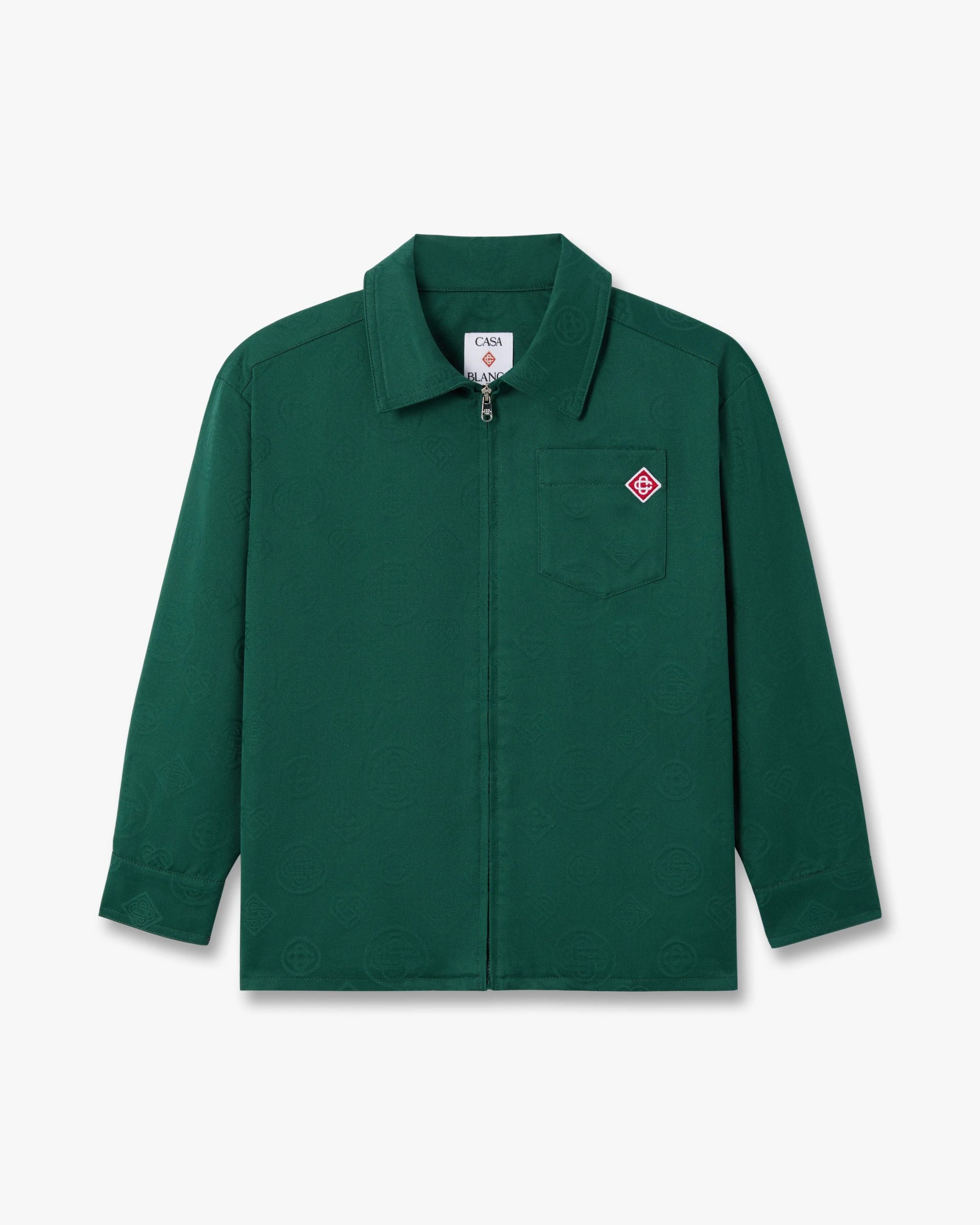 Casablanca Children's Green Monogram Overshirt