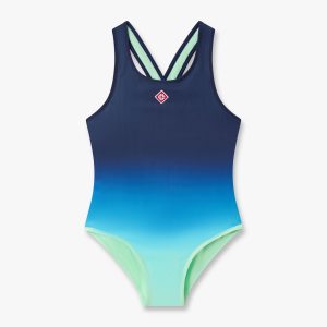 Casablanca Children's Blue & Green Gradient Printed Swimsuit