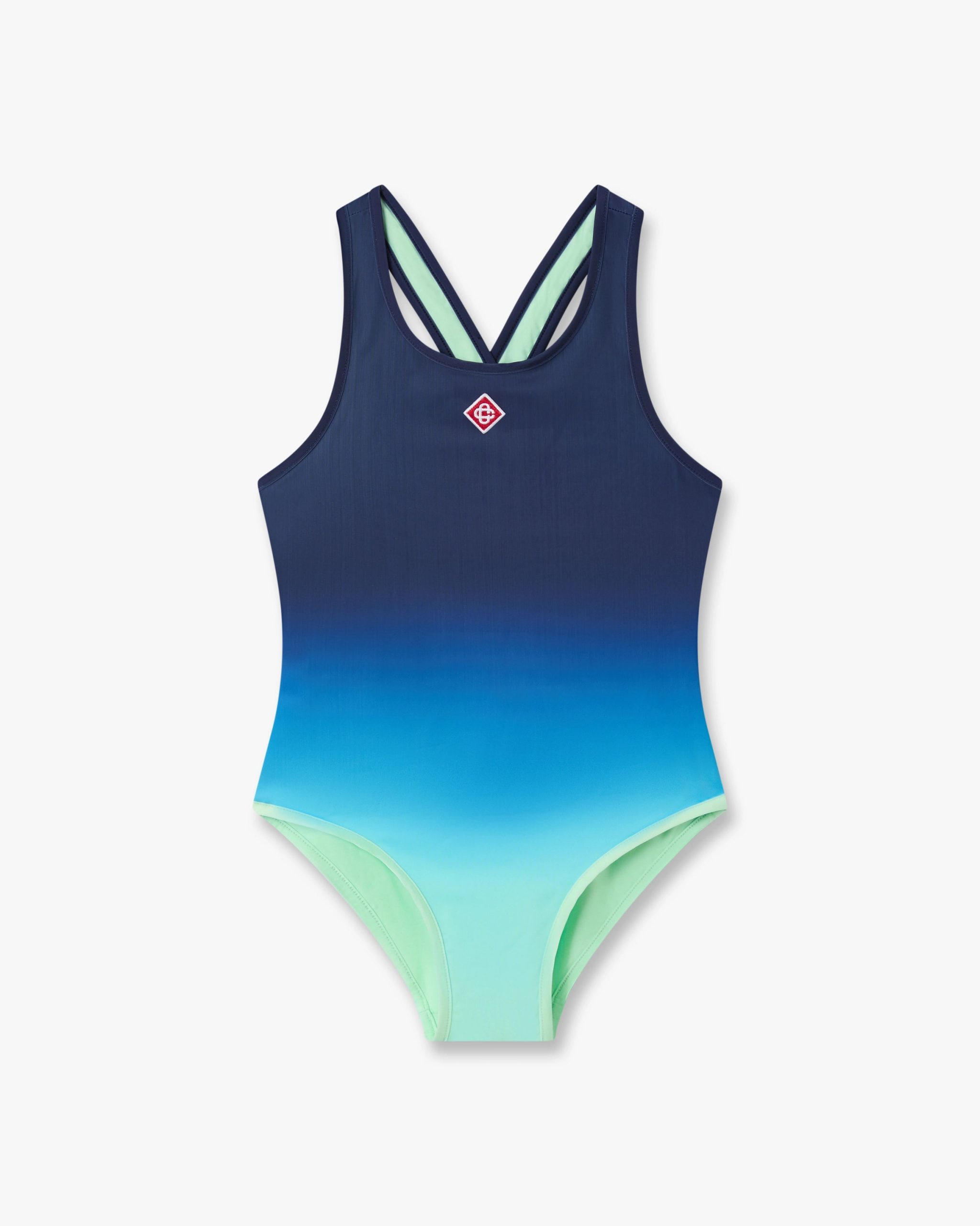 Casablanca Children's Blue & Green Gradient Printed Swimsuit