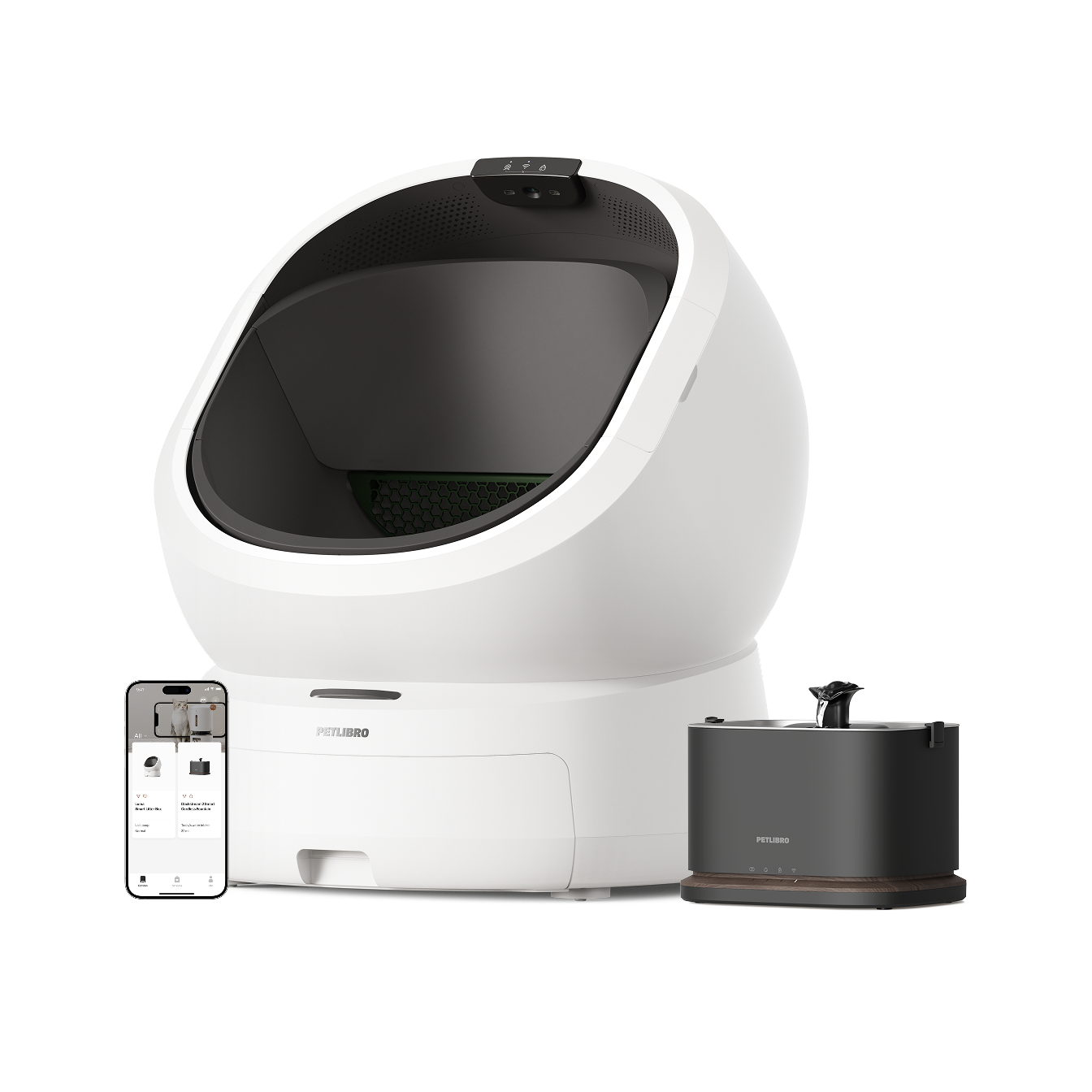 Petlibro Luma Smart Litter Box & Dockstream 2 Smart Fountain