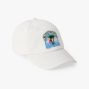 Casablanca Children's White Palm Tree Emblem Cap