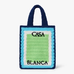 Casablanca Children's Blue & Green Mini Crochet Bag