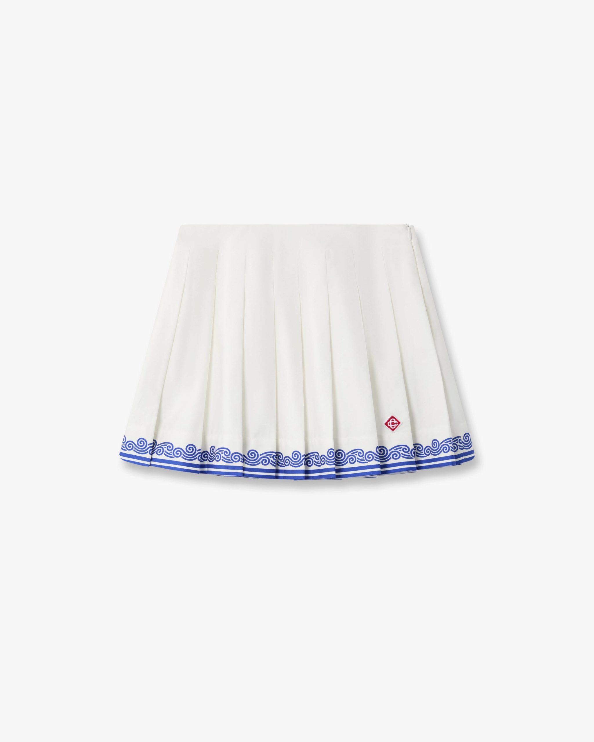 Casablanca Children's White Wave Laurel Pleated Skirt