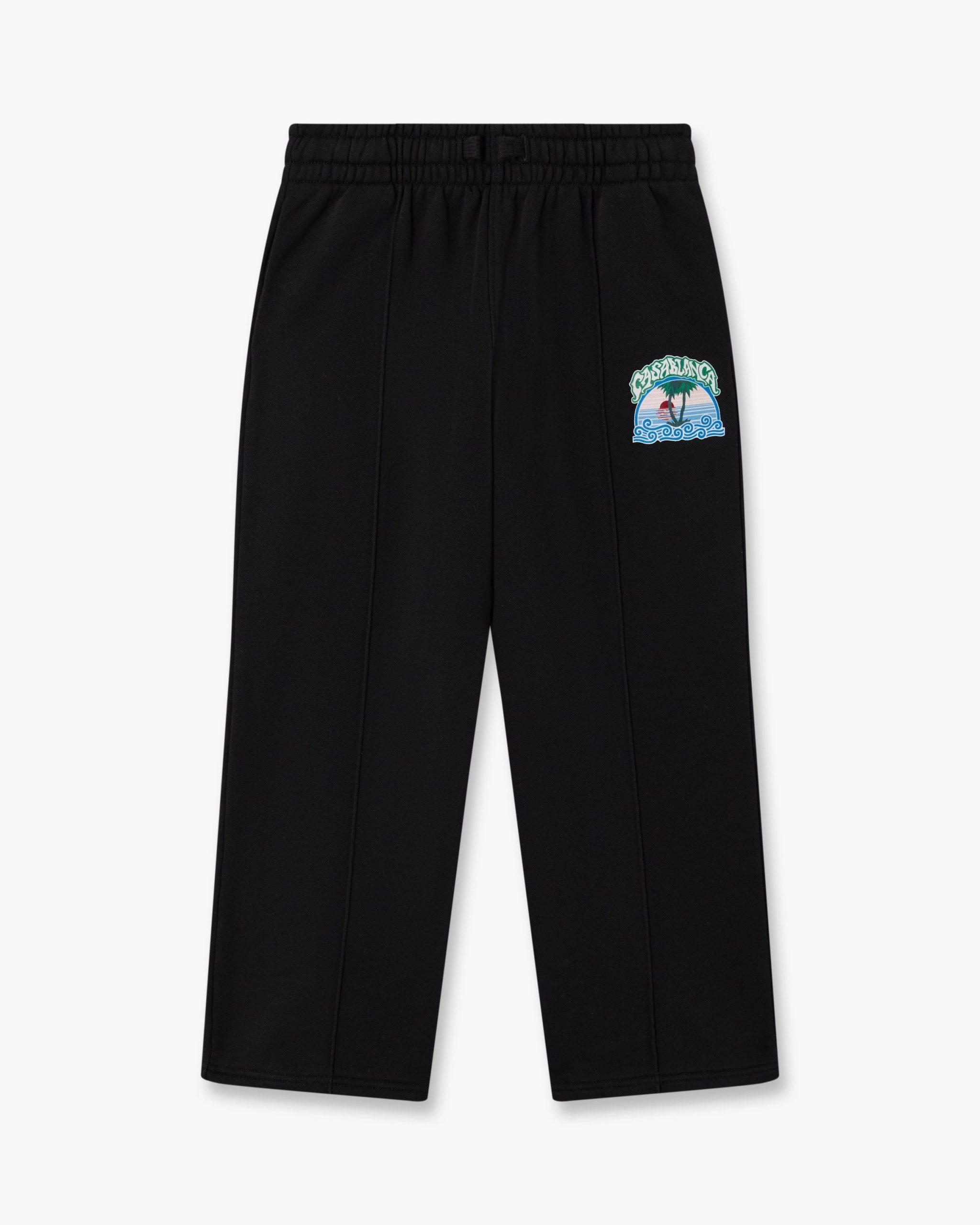 Casablanca Children's Black Palm Tree Emblem Sweatpants