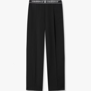 Casablanca Black Wool Tailored Trousers