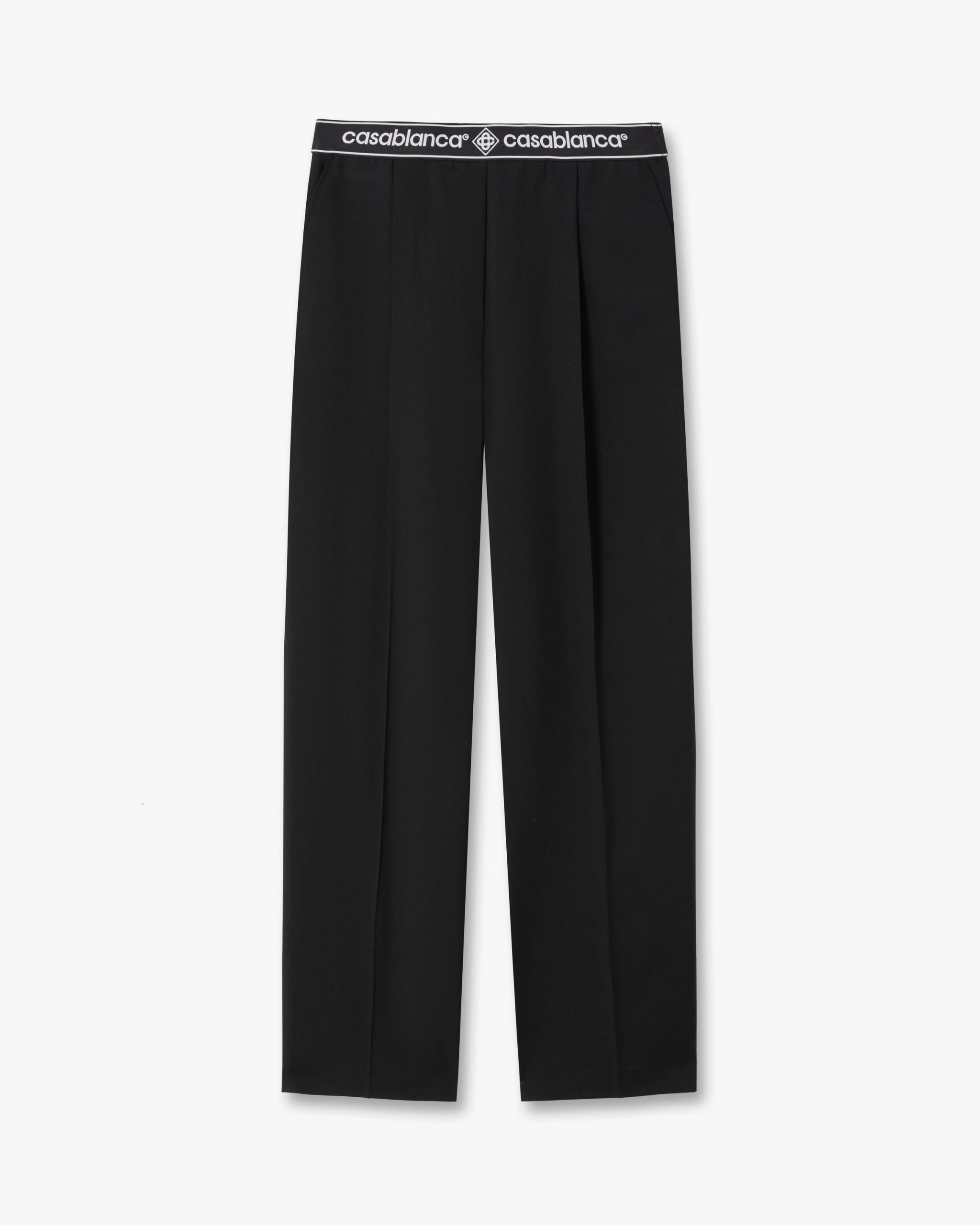 Casablanca Black Wool Tailored Trousers