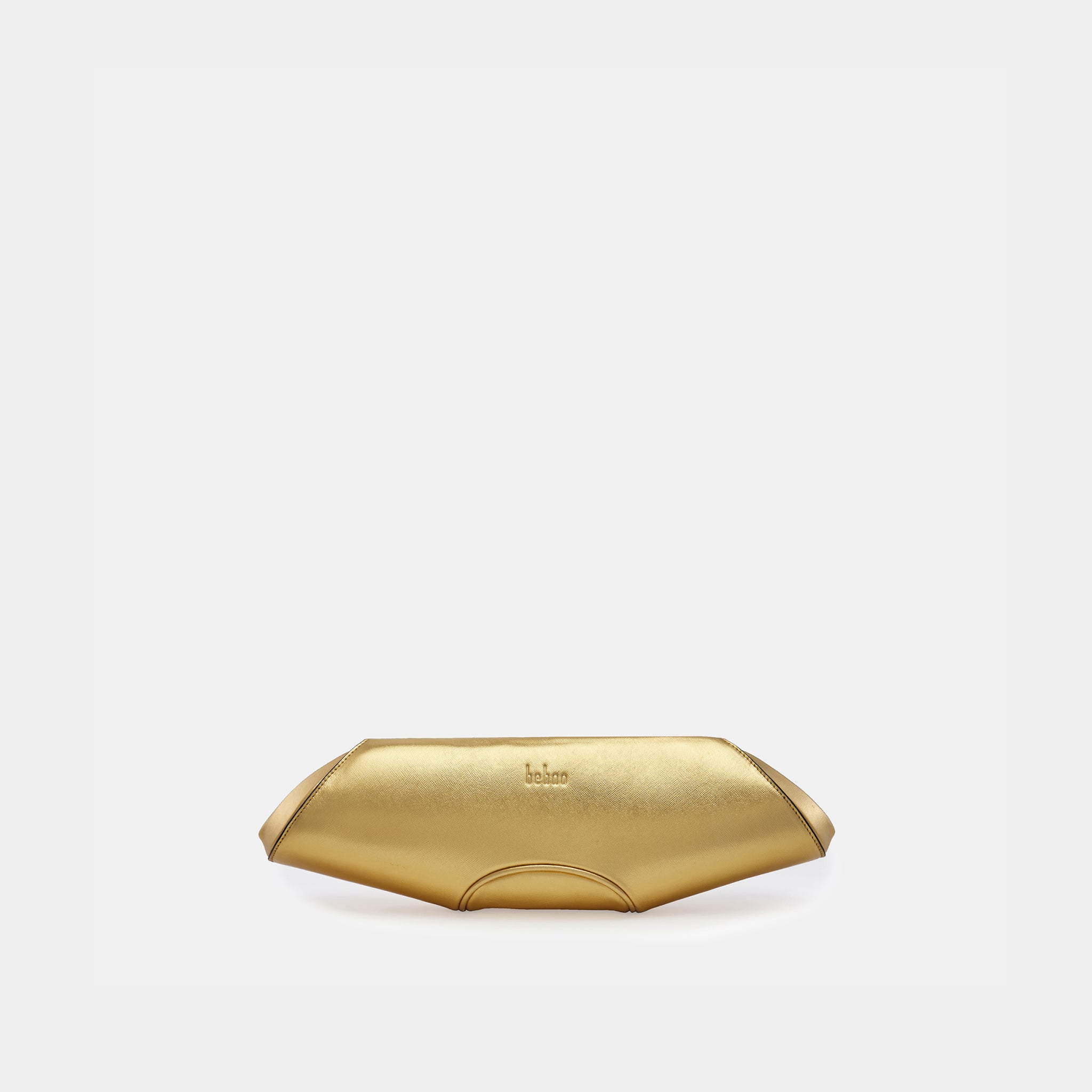 Behno ELIZABETH BAGUETTE CLUTCH METALLIC GOLD