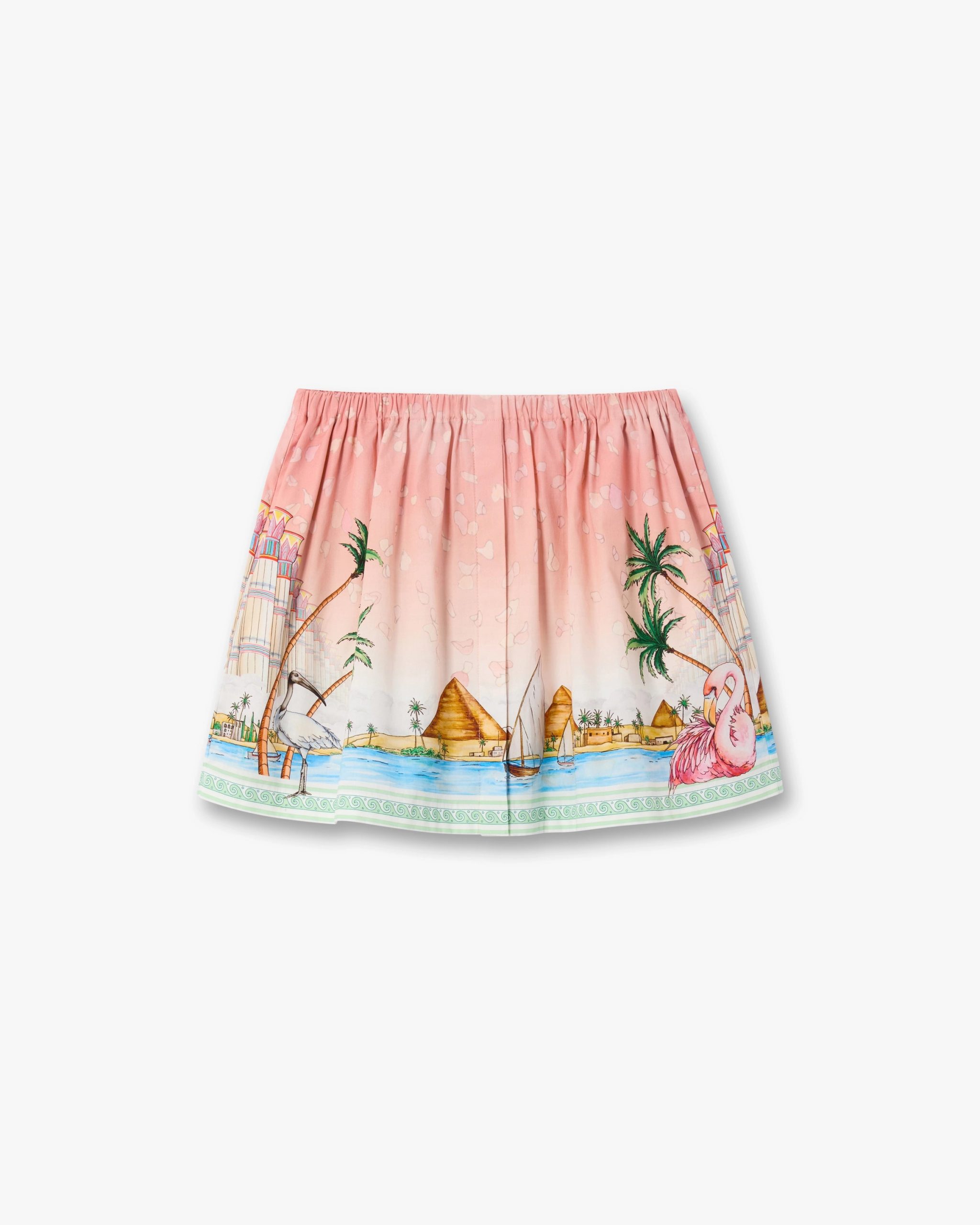 Casablanca Pink Ethereal Cotton Mini Skirt