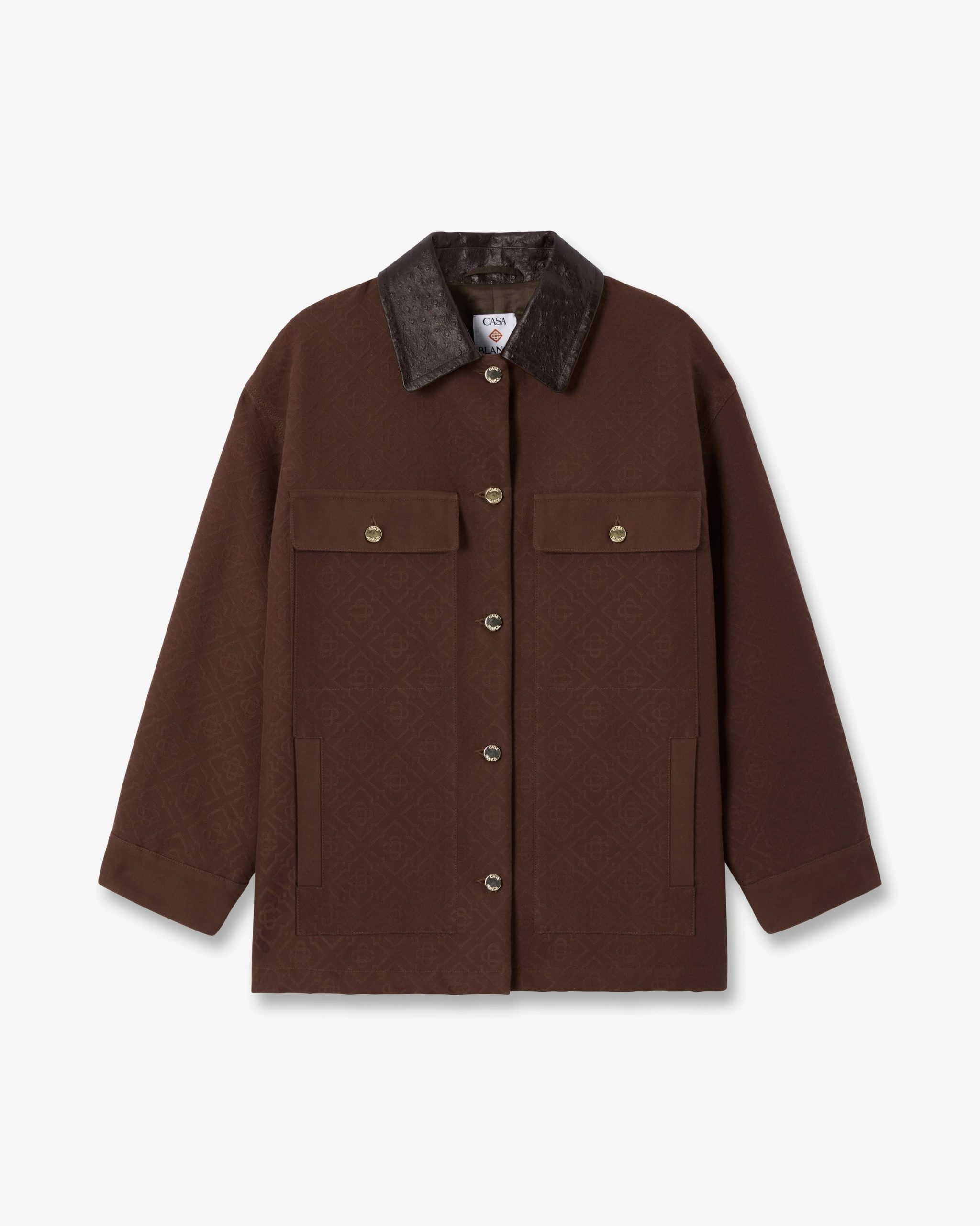 Casablanca Dark Brown Workwear Jacket