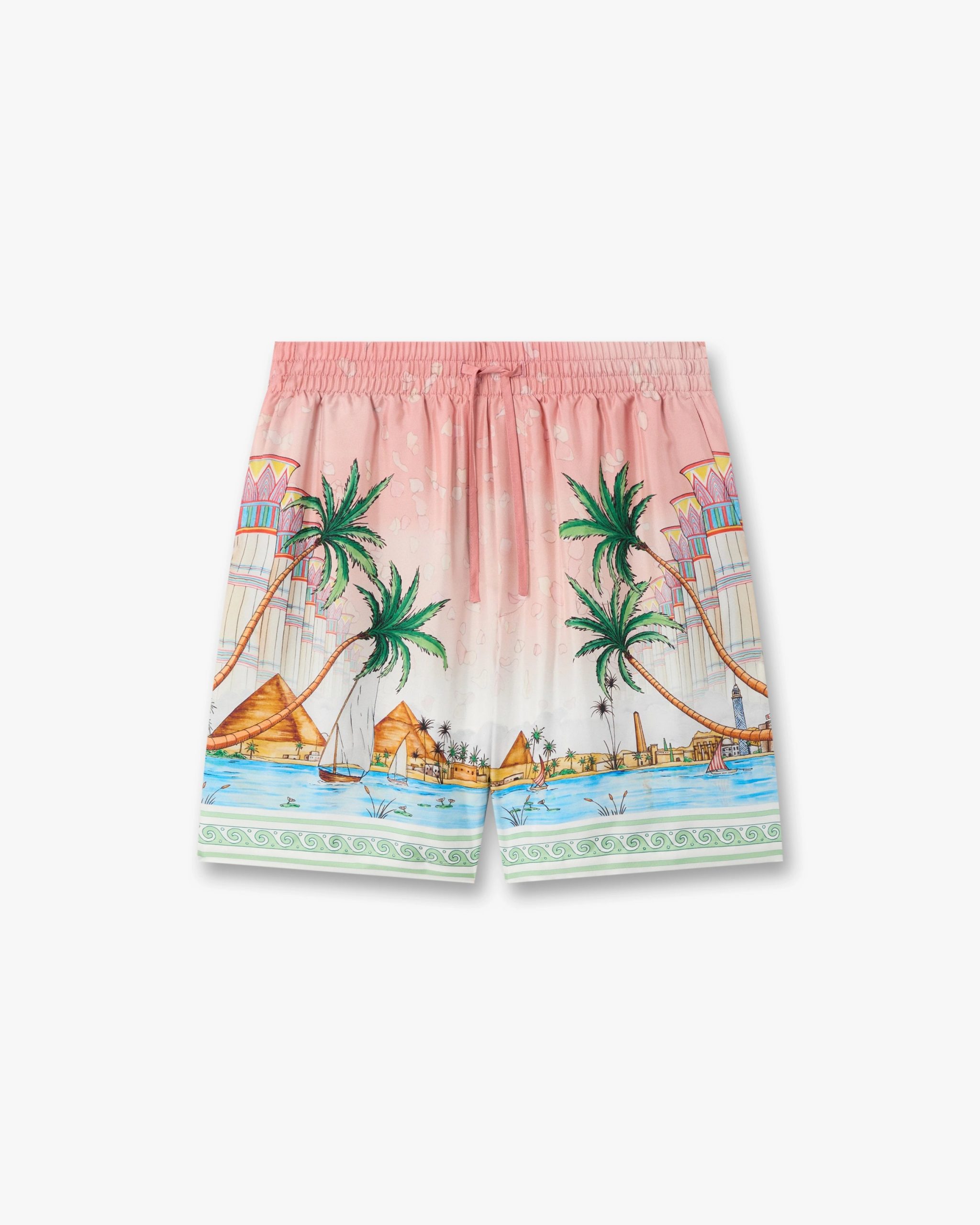 Casablanca Pink Ethereal Silk Shorts